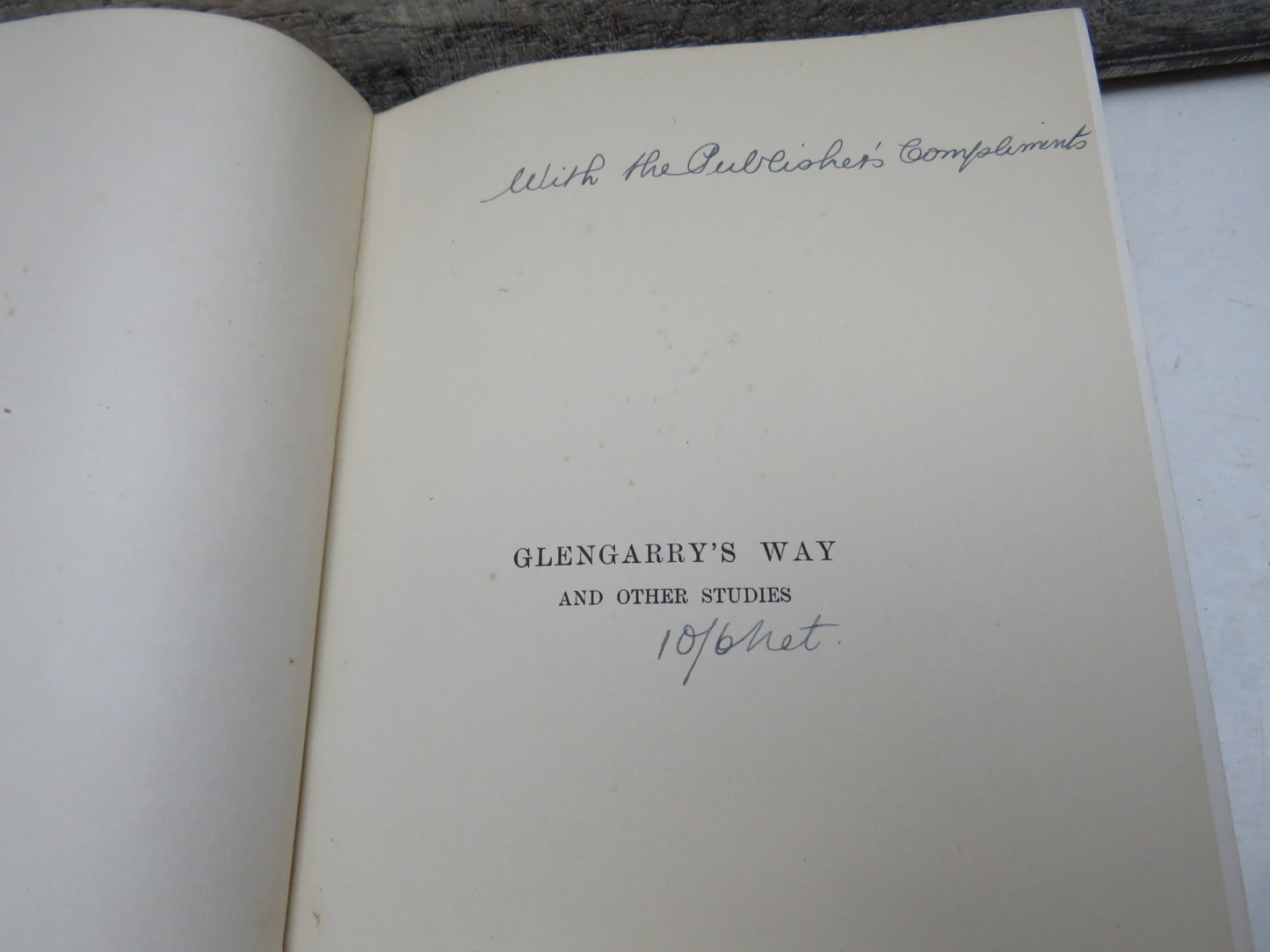 Glengarry's Way and Other Studies by William Roughead, 1922