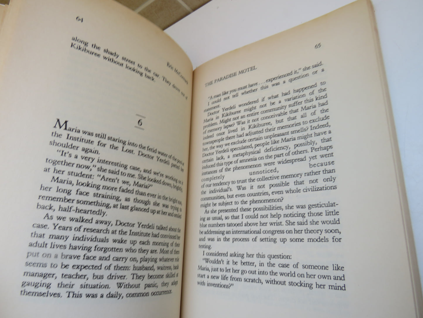 The Paradise Motel By Eric McCormack Uncorrected Book Proof 1989