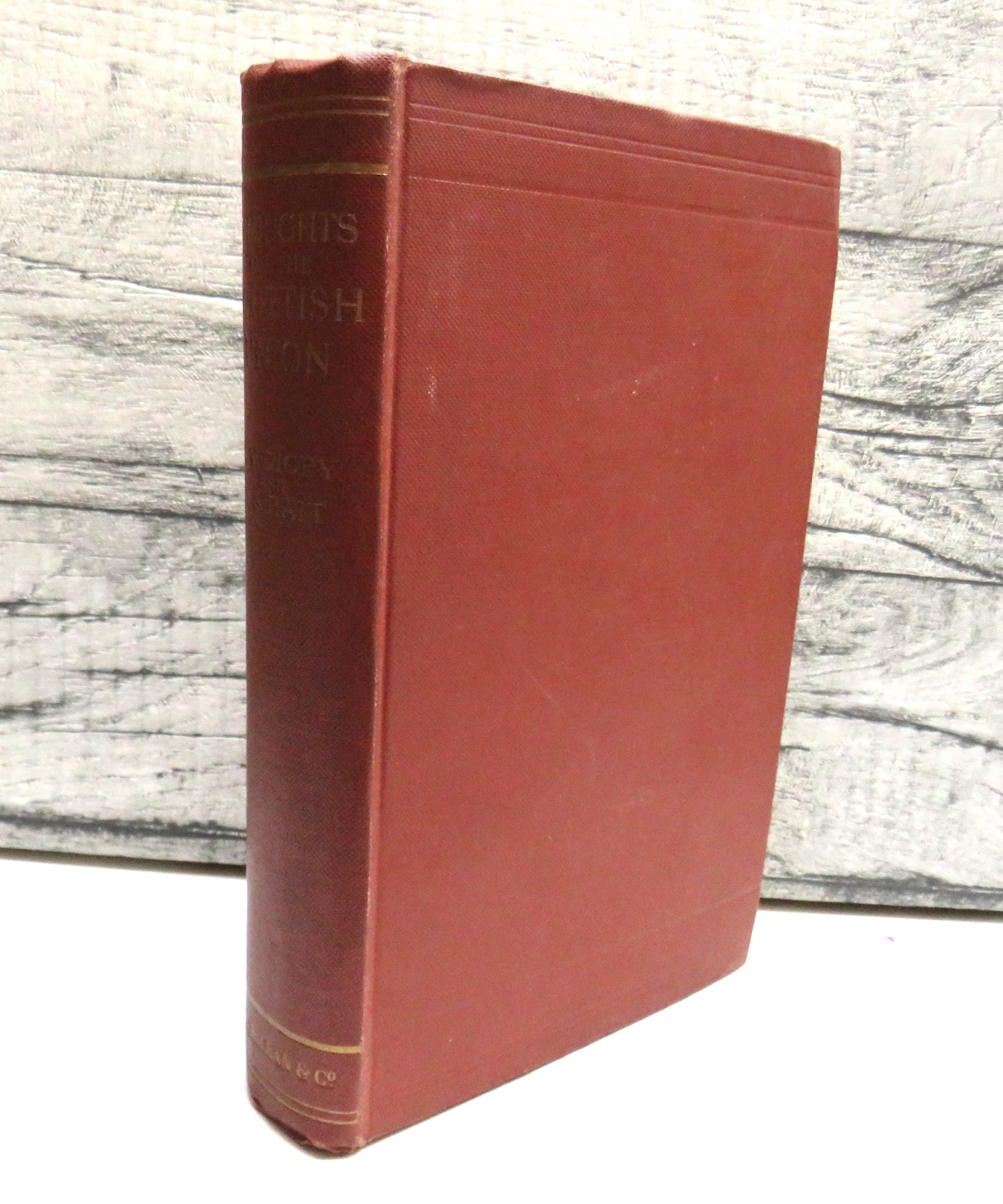 The Thoughts on the Union Between England & Scotland by A. Dicey, and R. Rait, 1920, Antique Book