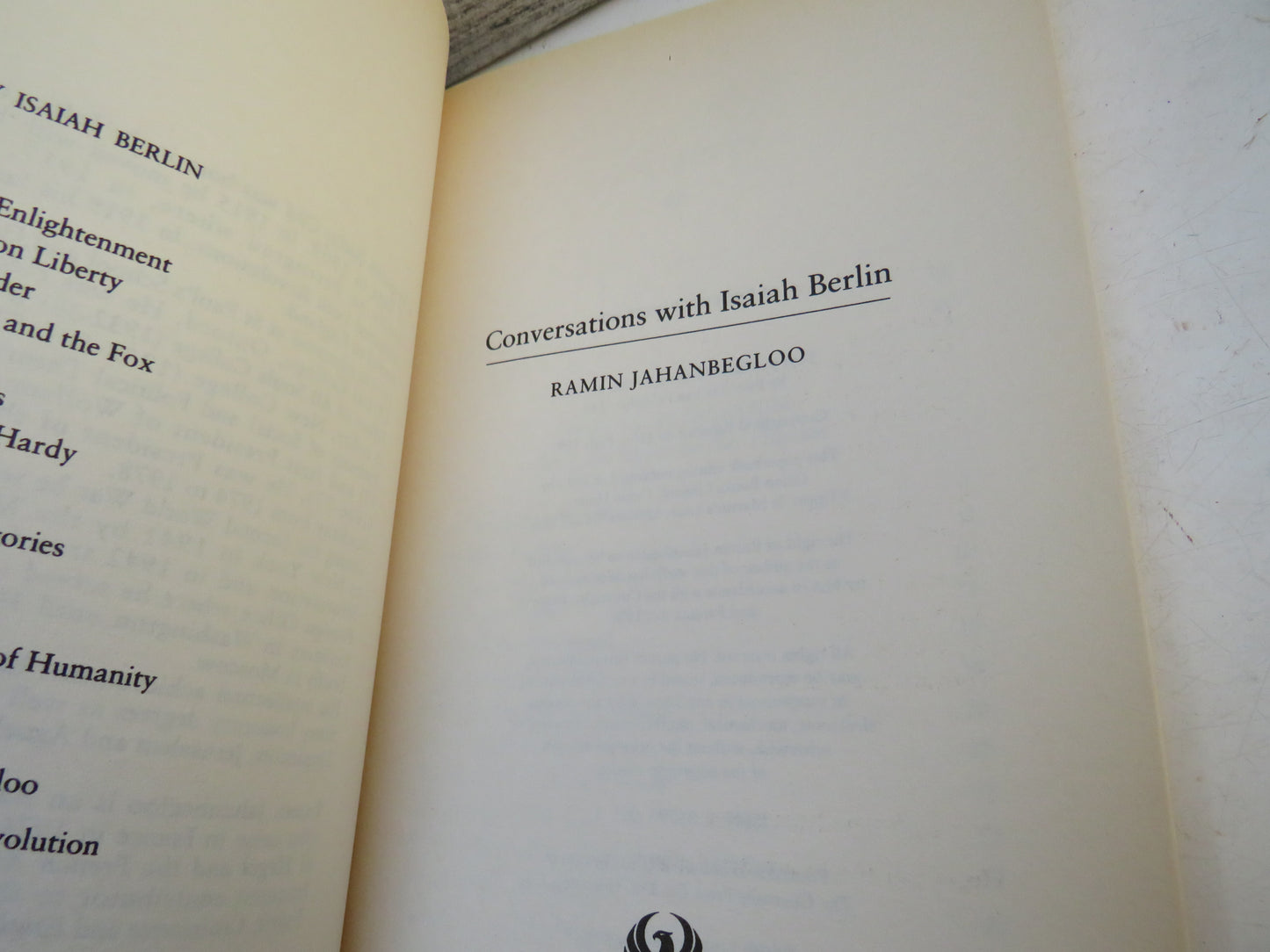 Conversations With Isaiah Berlin By Ramin Jahanbegloo 1993