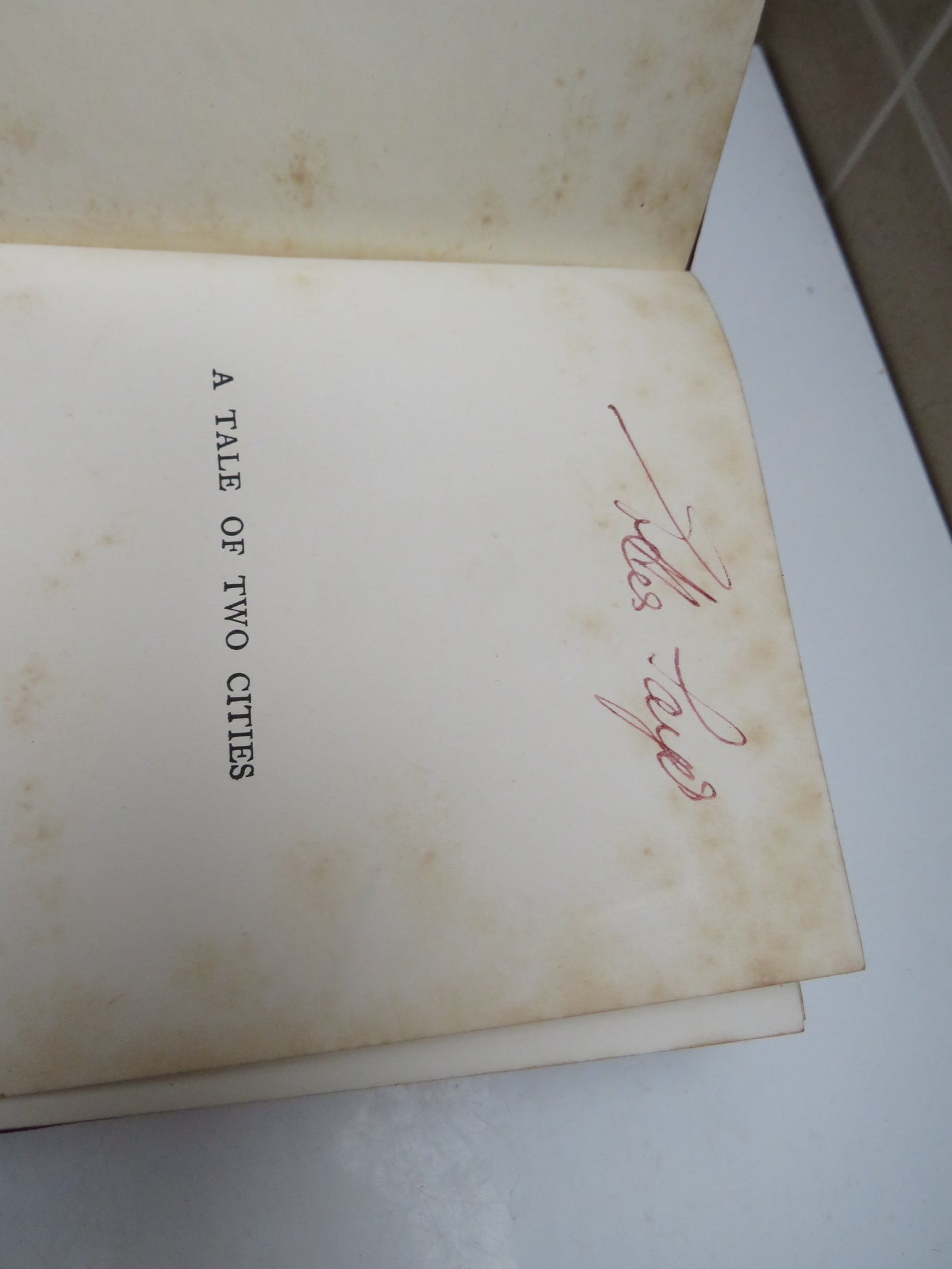 A Tale of Two Cities By Charles Dickens With Illustrations By John Jellicoe 1905 Antique Book