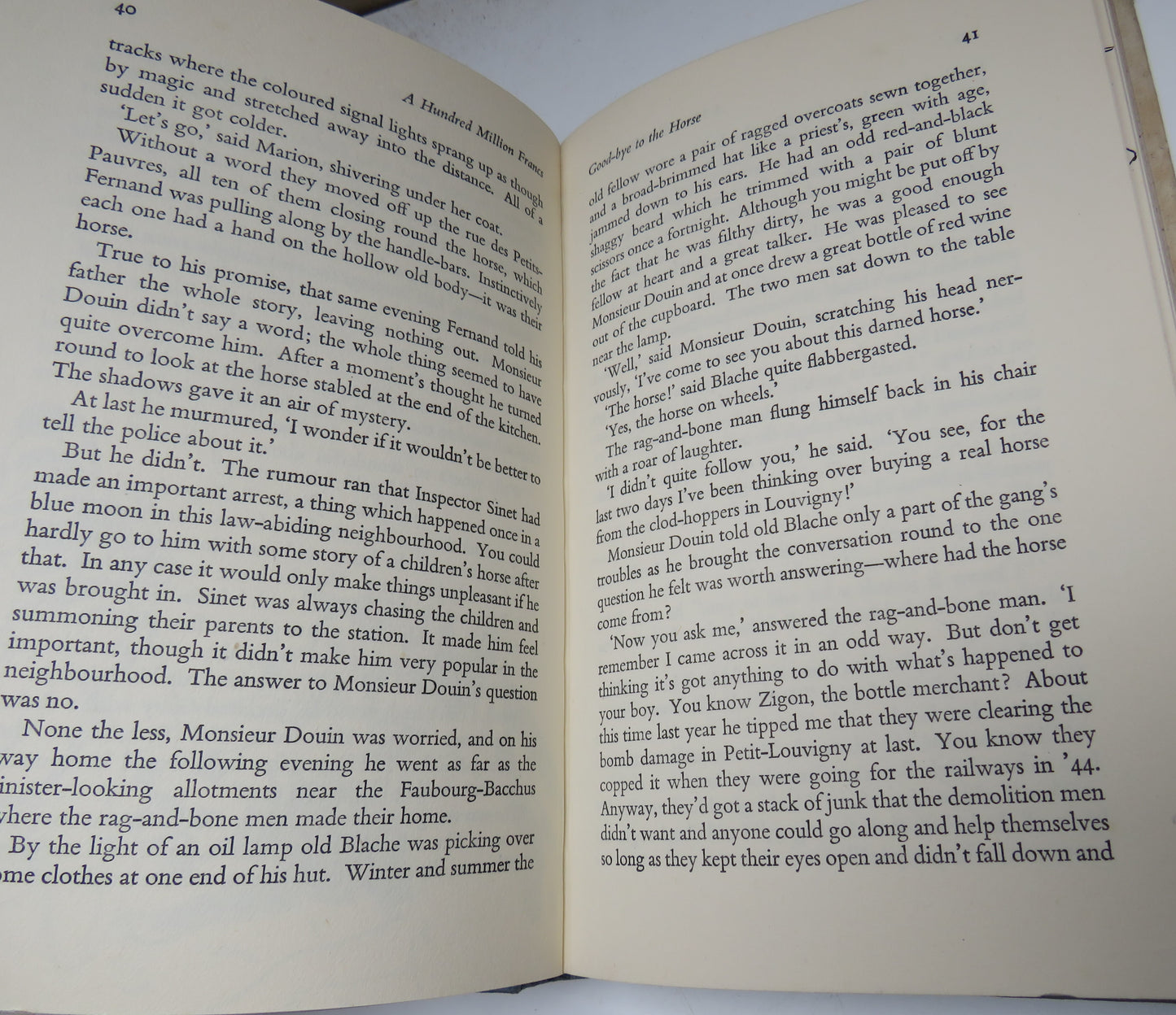 A Hundred Million Francs by Paul Berna, 1957