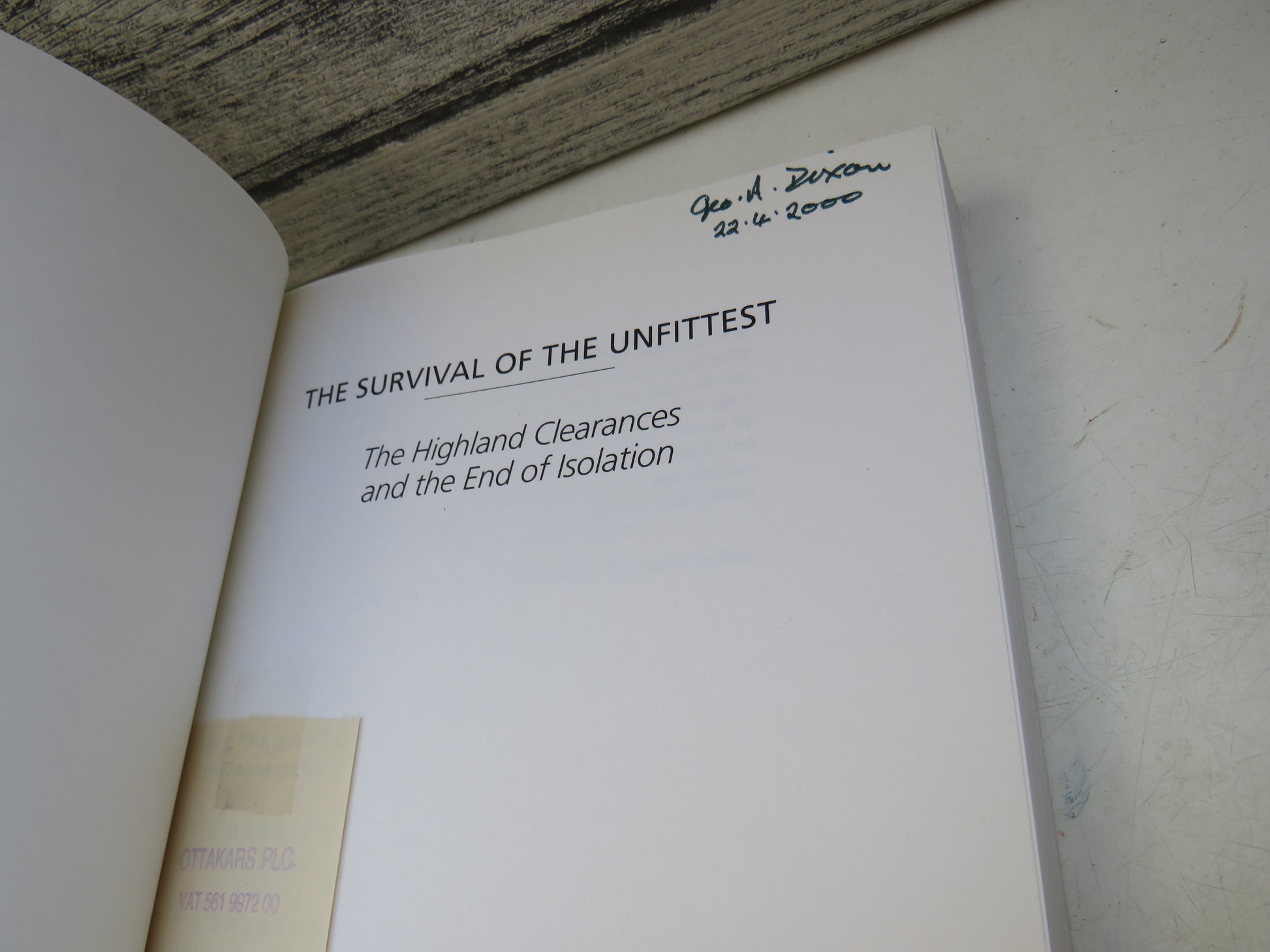 The Survival of the Unfittest The Highland Clearances and The End of Isolation By Robert Mathieson 2000, book image 3