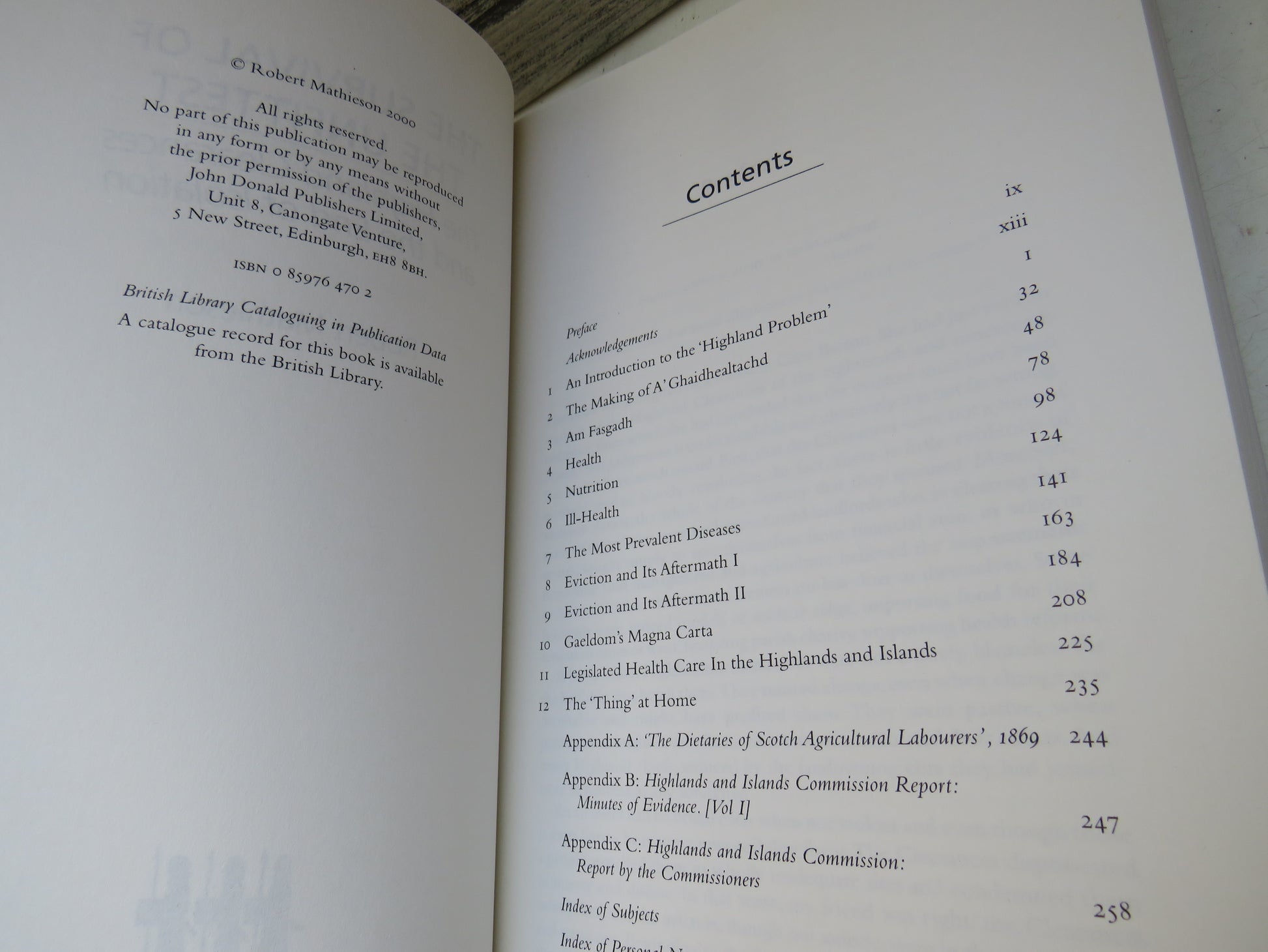 The Survival of the Unfittest The Highland Clearances and The End of Isolation By Robert Mathieson 2000, book image 6