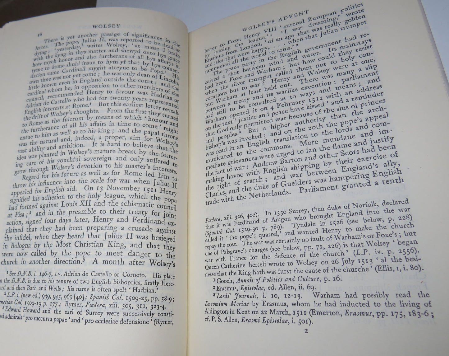 Wolsey by A.F. Pollard, 1953 Illustrated Edition with additional notes and corrections
