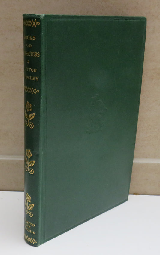Books & Characters French & English By Lytton Strachey 1928