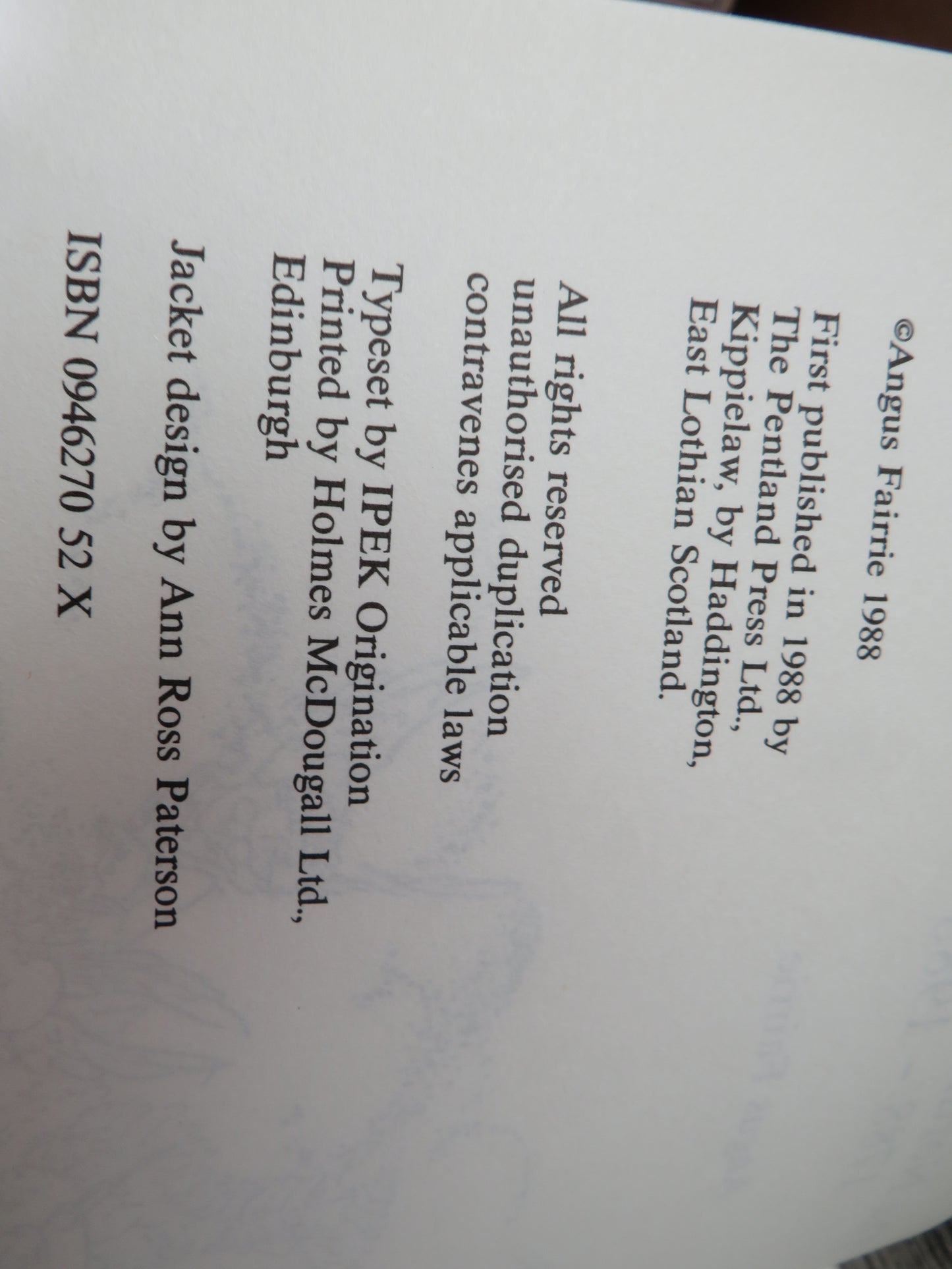 The Northern Meeting 1788-1988 By Angus Fairrie 1988, book image 6