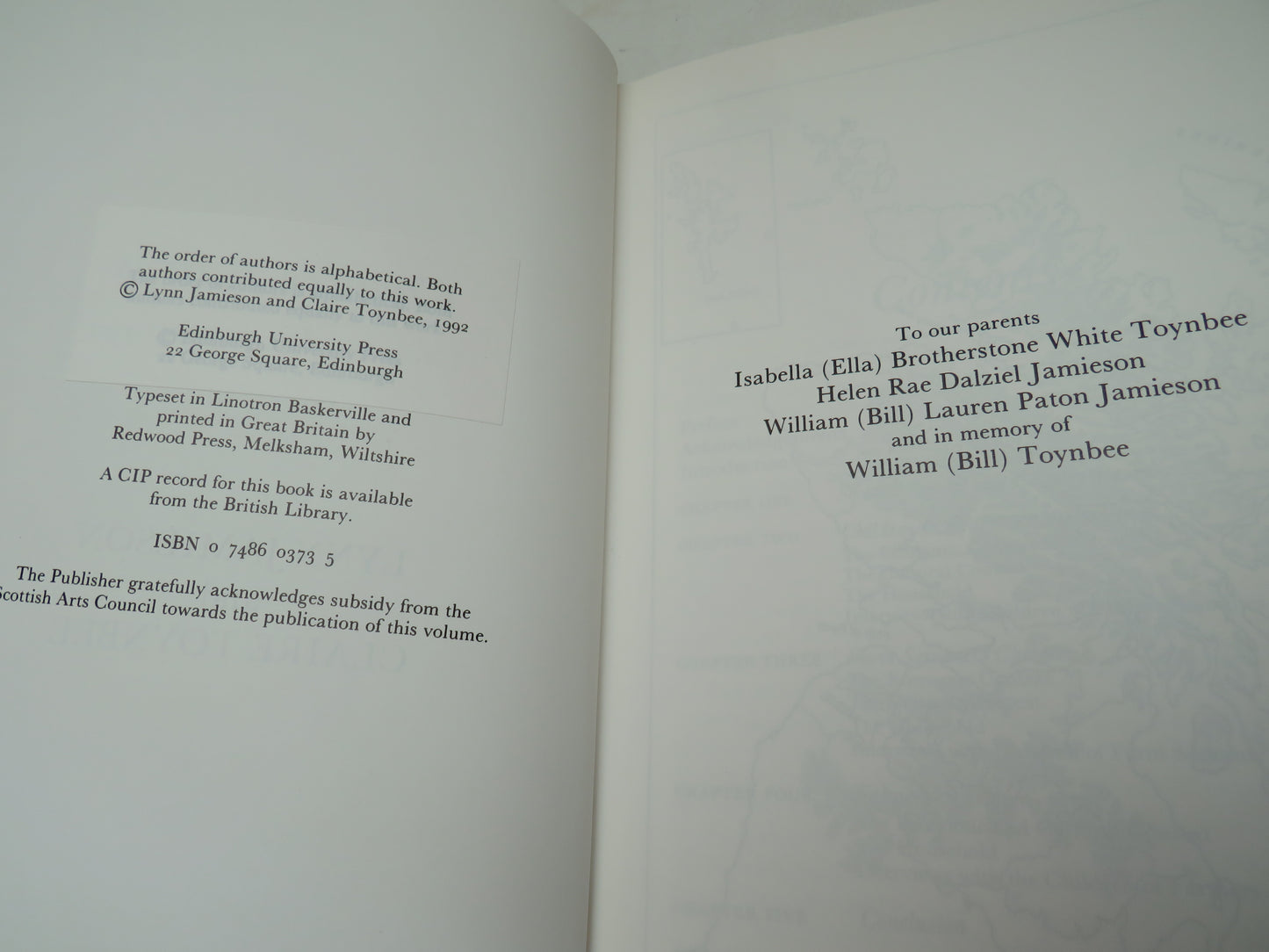 Country Bairns Growing Up 1900-1930 By Lynn Jamieson and Claire Toynbee 1992, book image 4