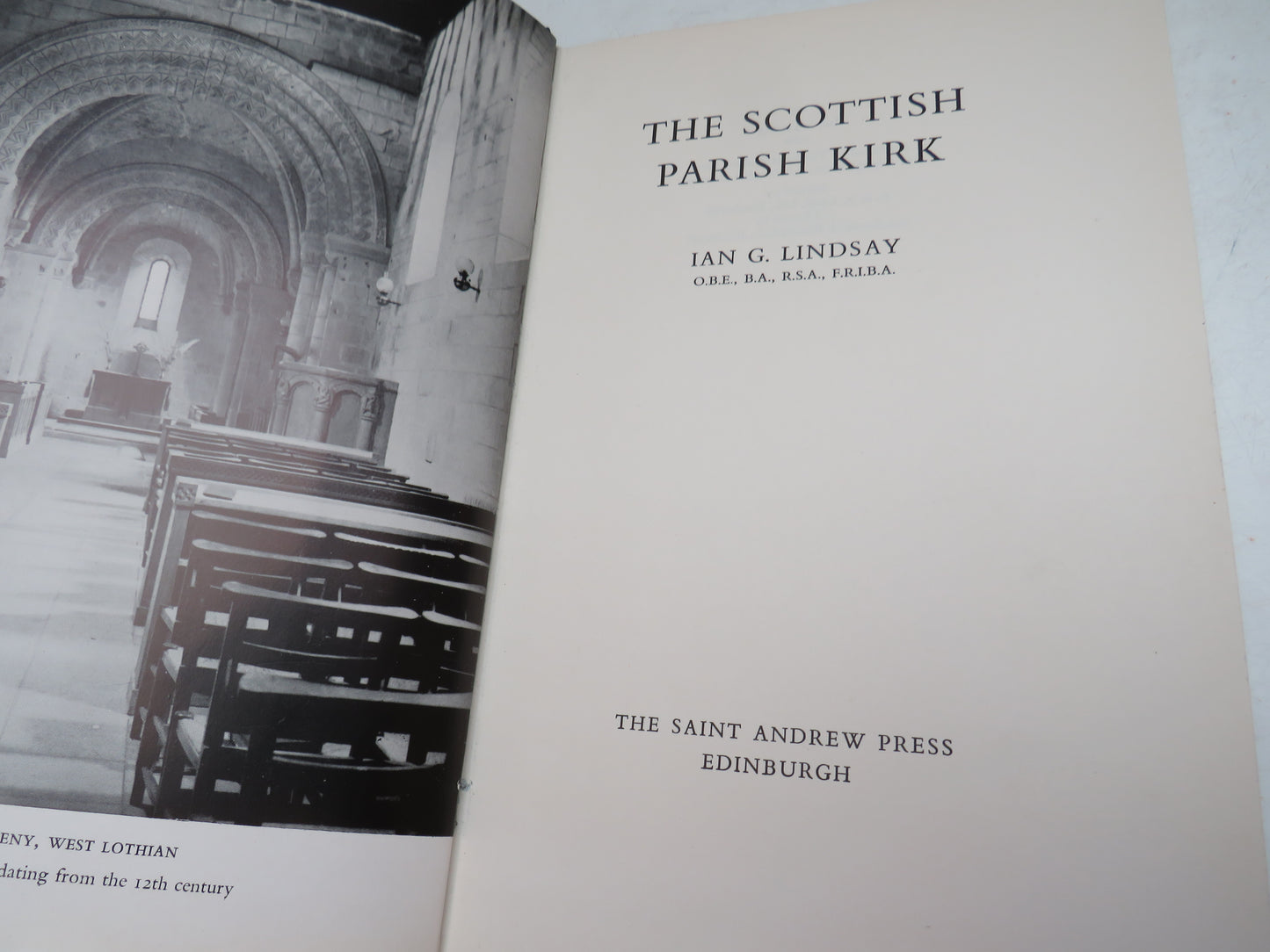 The Scottish Parish Kirk By Ian G. Lindsay 1960, book image 4