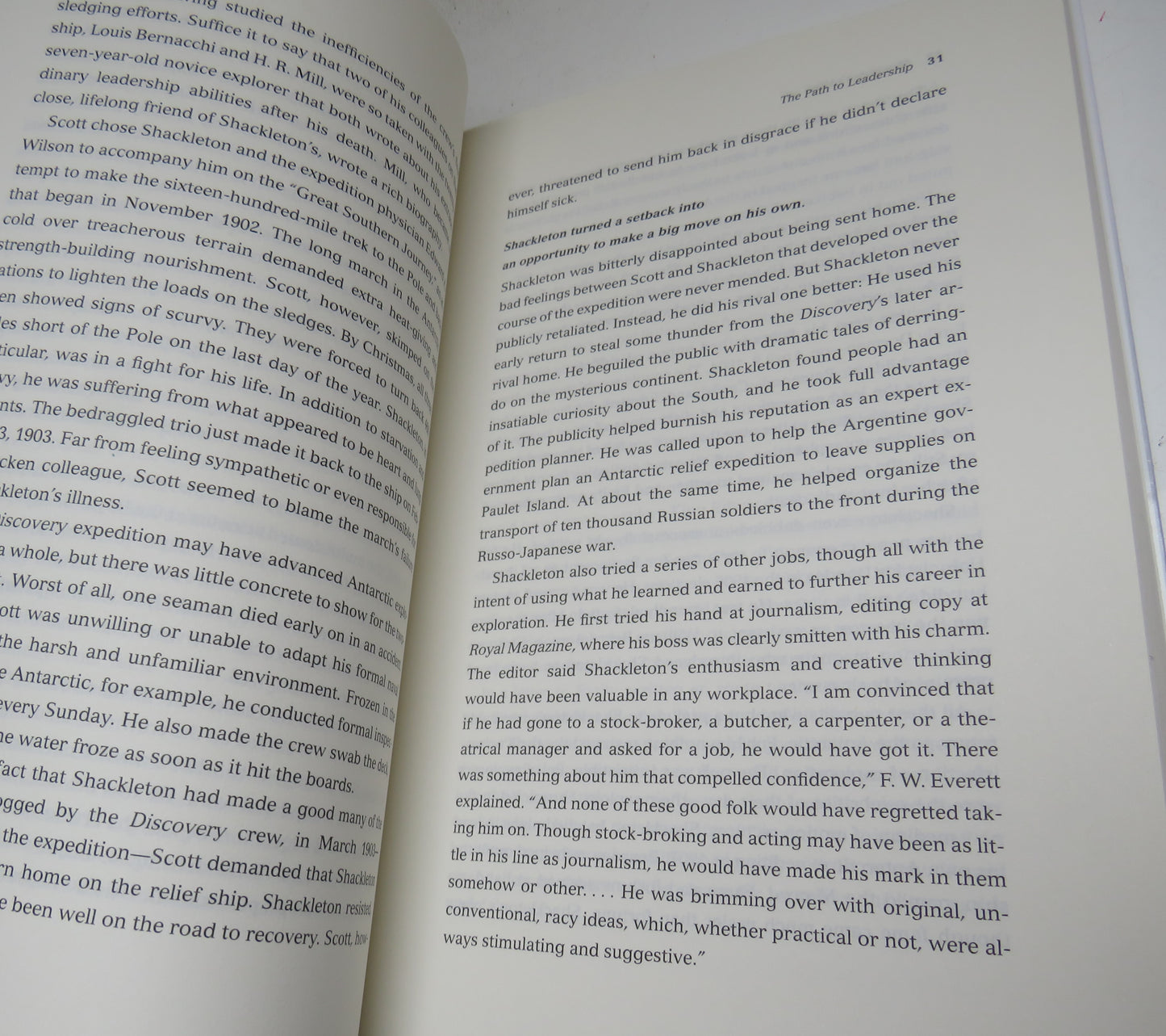 Shackleton's Way Leadership Lessons From The Great Antarctic Explorer By Margot Morrell & Stephanie Capparell 2001 With A preface By Alexandra Shackleton