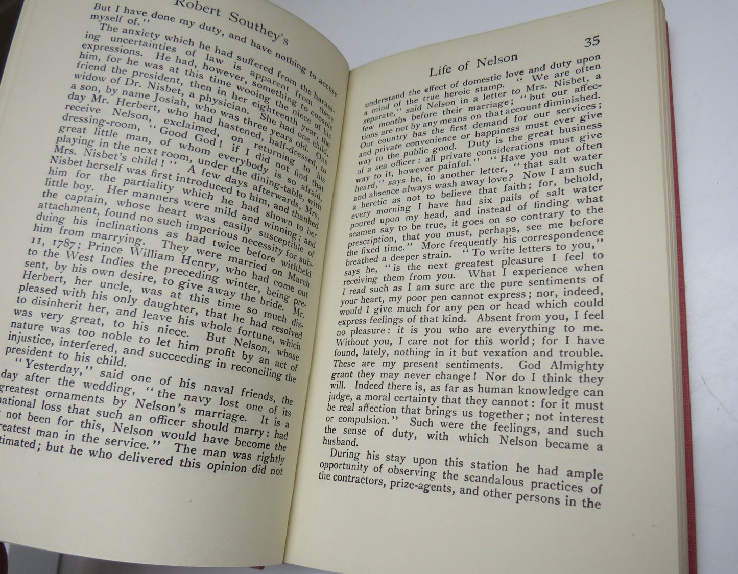 Life of Nelson By Robert Southey 1938