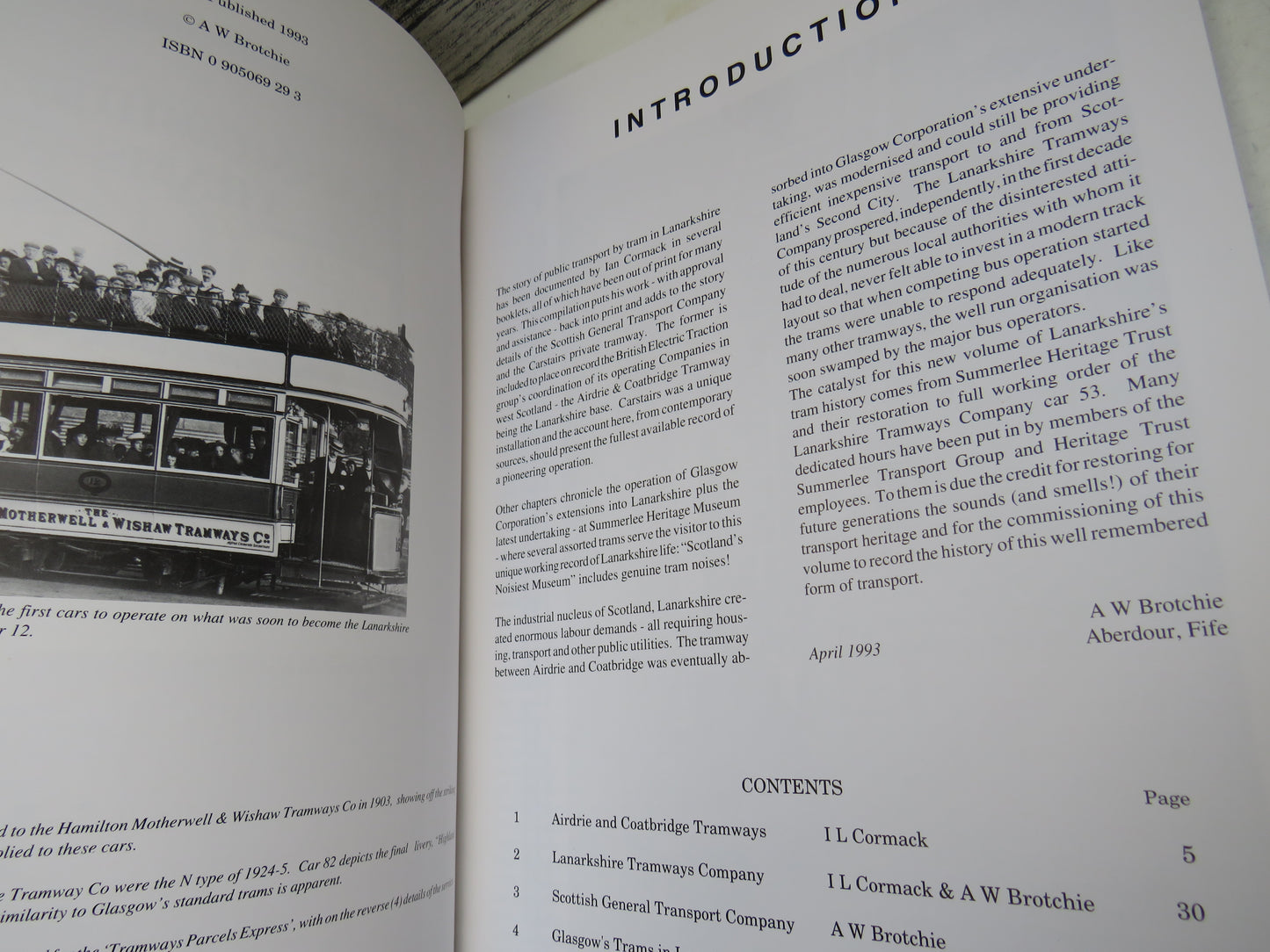 Lanarkshire Trams By A W Brotchie (Editor) 1993