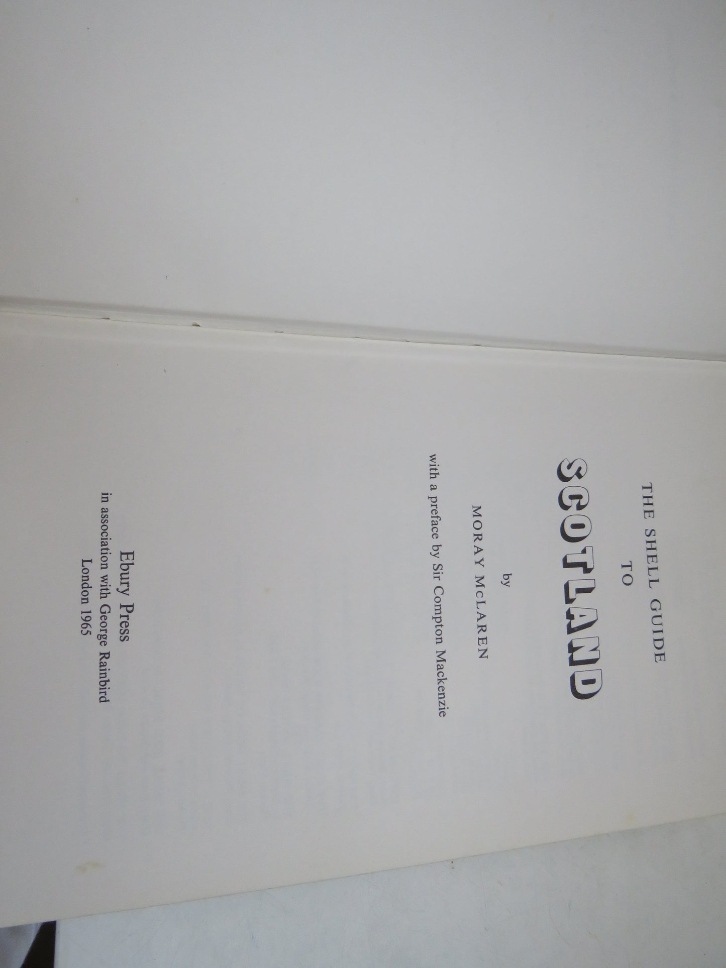 The Shell Guide To Scotland By Moray McLaren 1965