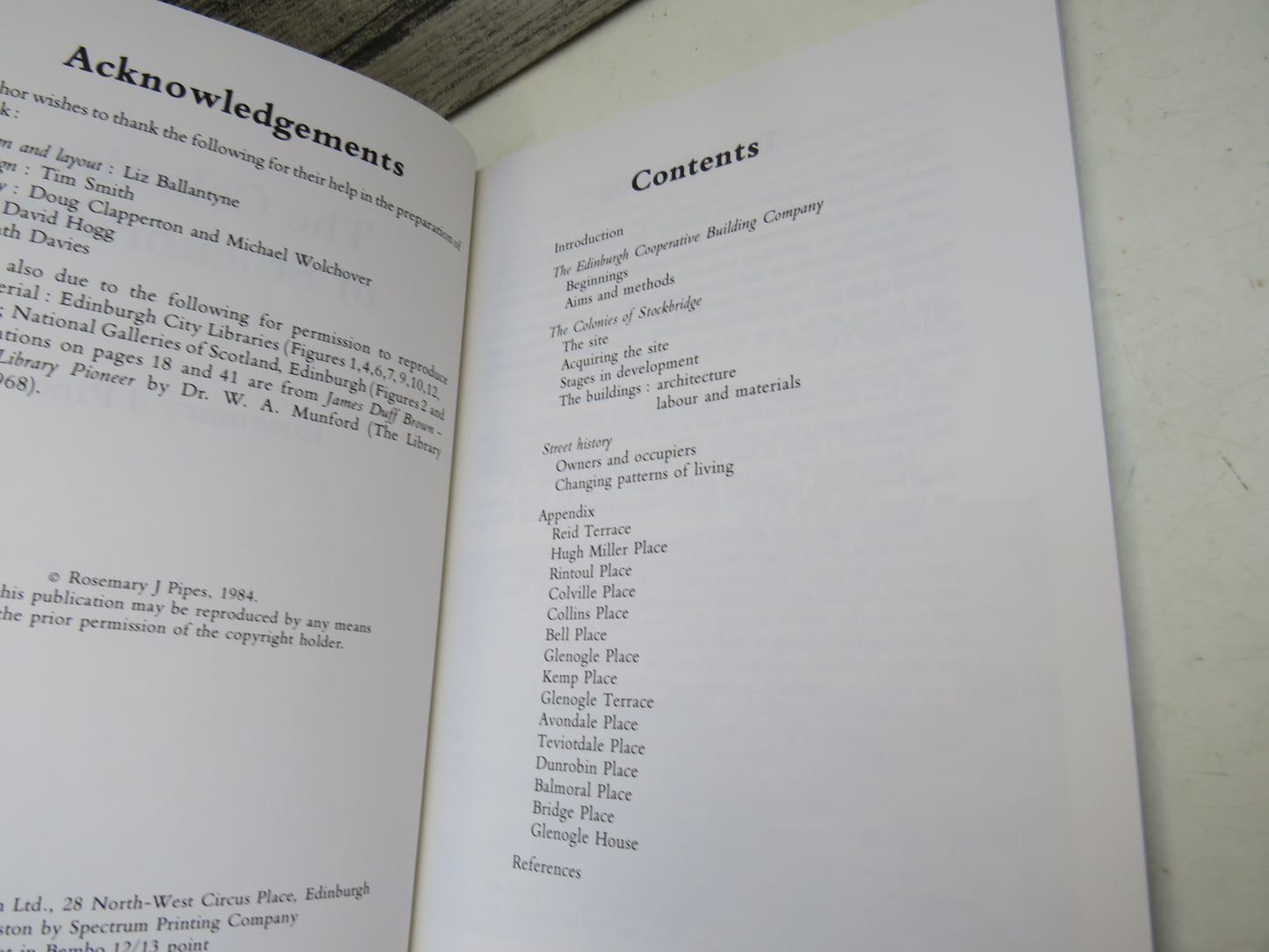 The Colonies of Stockbridge By Rosemary J Pipes 1984