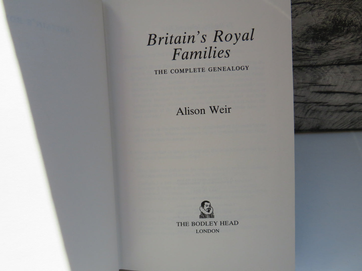 Britain's Royal Families The Complete Genealogy By Alison Weir 1989