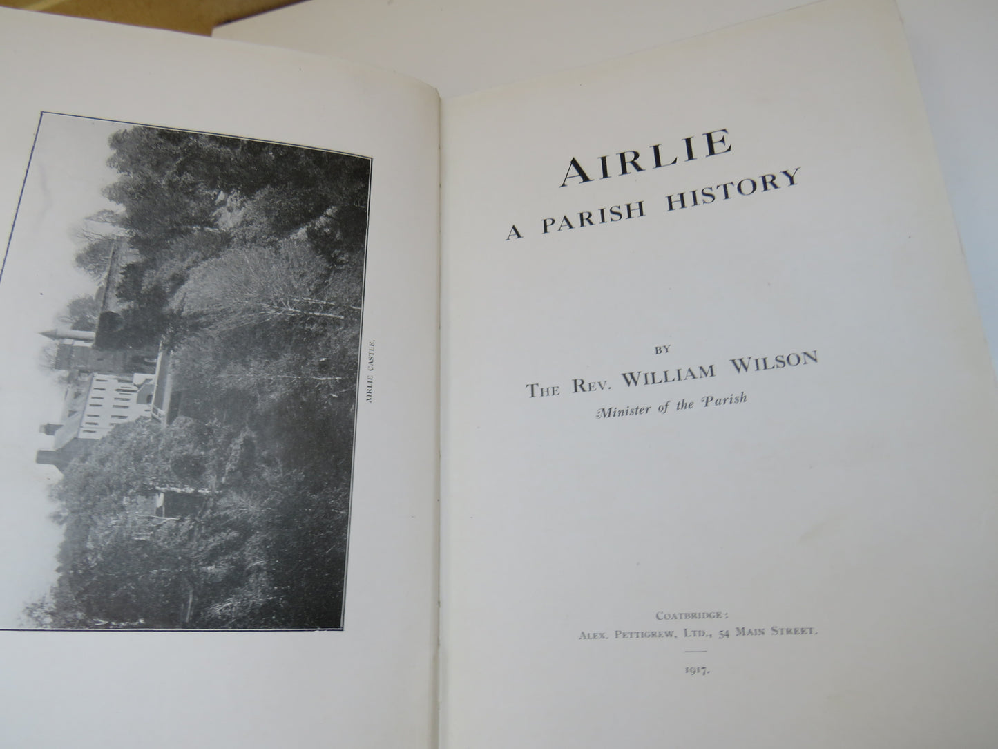 Airlie, A Parish History by The Rev. William Wilson, 1917