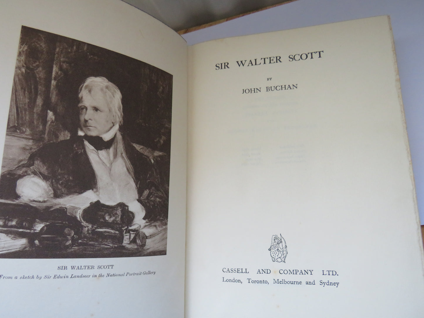 Sir Walter Scott By John Buchan 1932