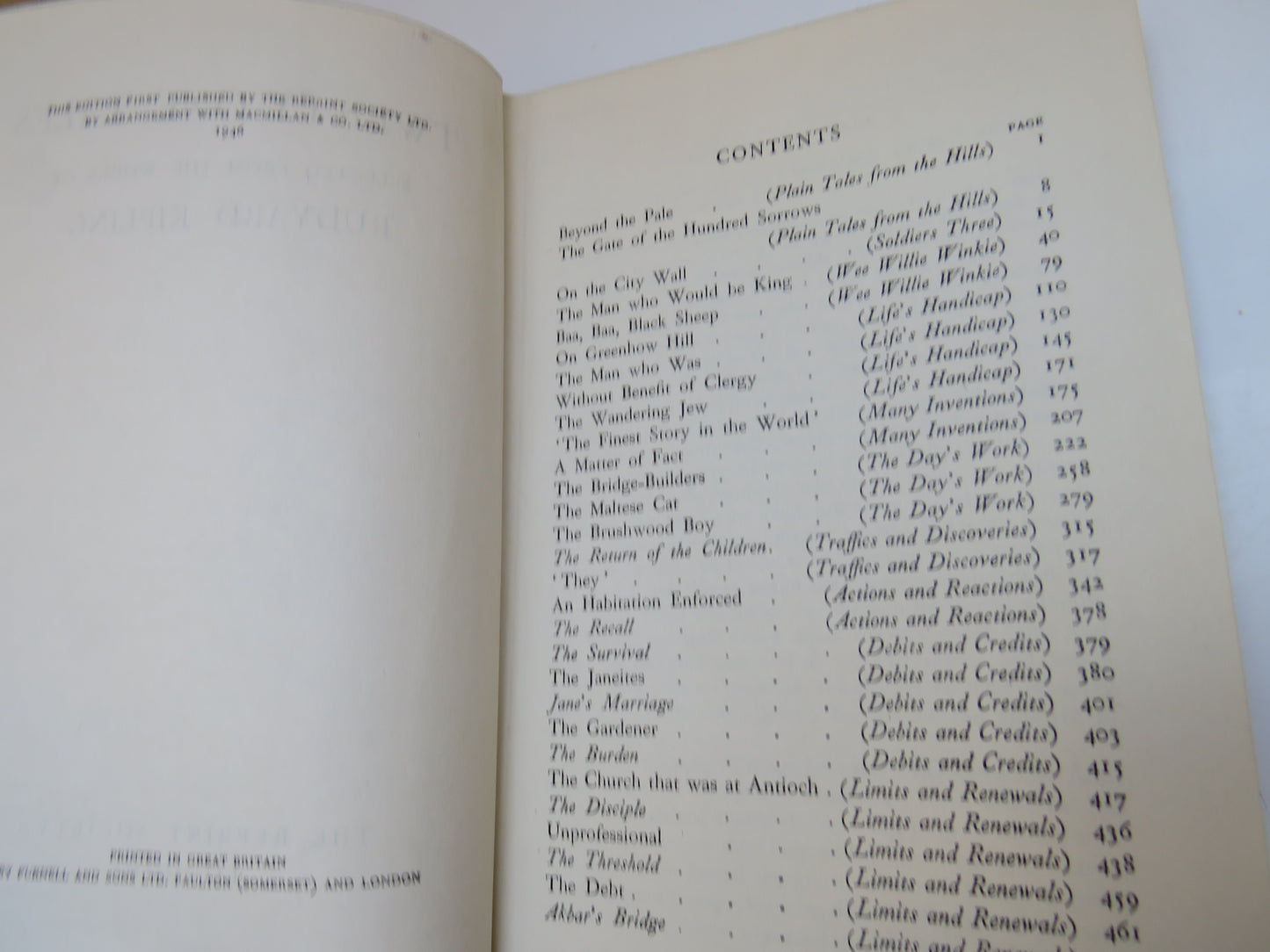 Twenty-One Tales by Rudyard Kipling, 1946