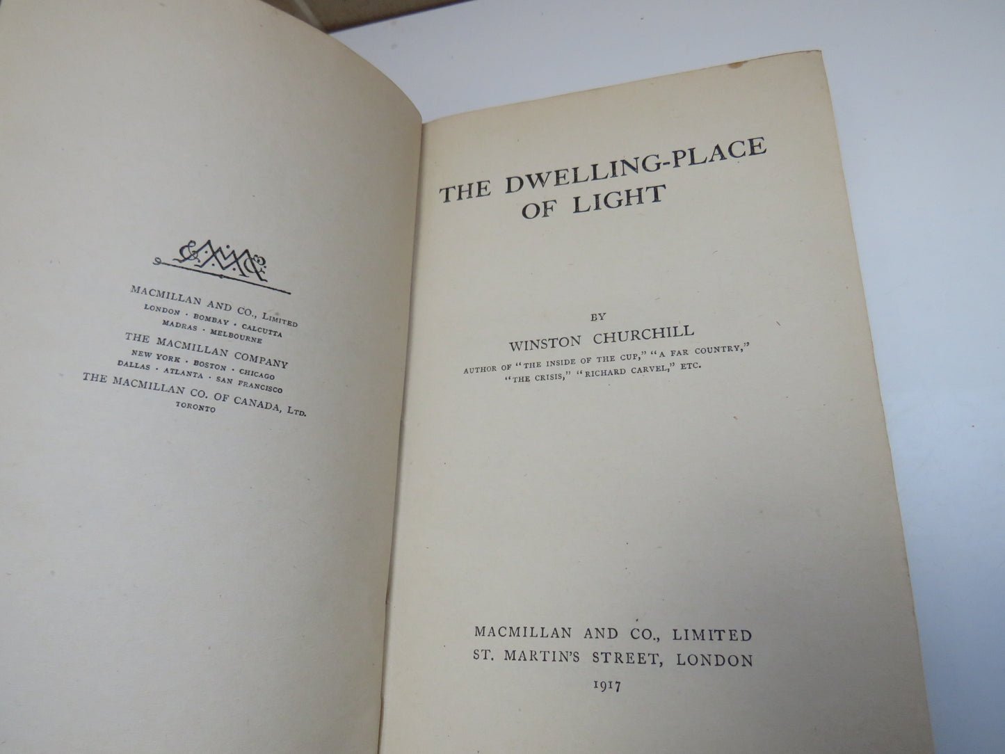 The Dwelling-Place of Light by Winston Churchill, 1917