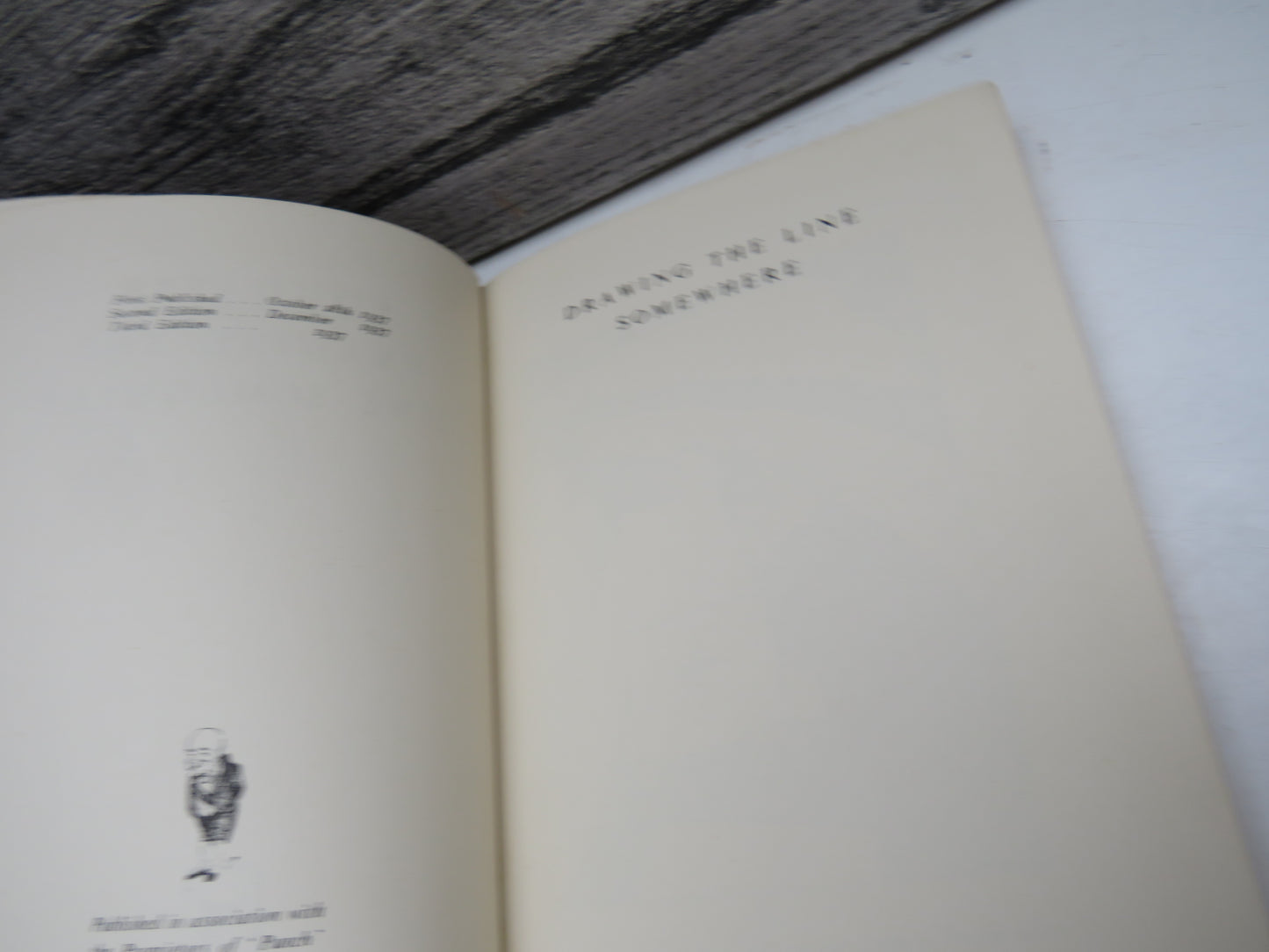 Drawings The Line Somewhere By Fougasse 1937