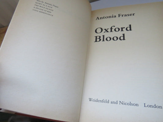 Oxford Blood By Antonia Fraser 1985