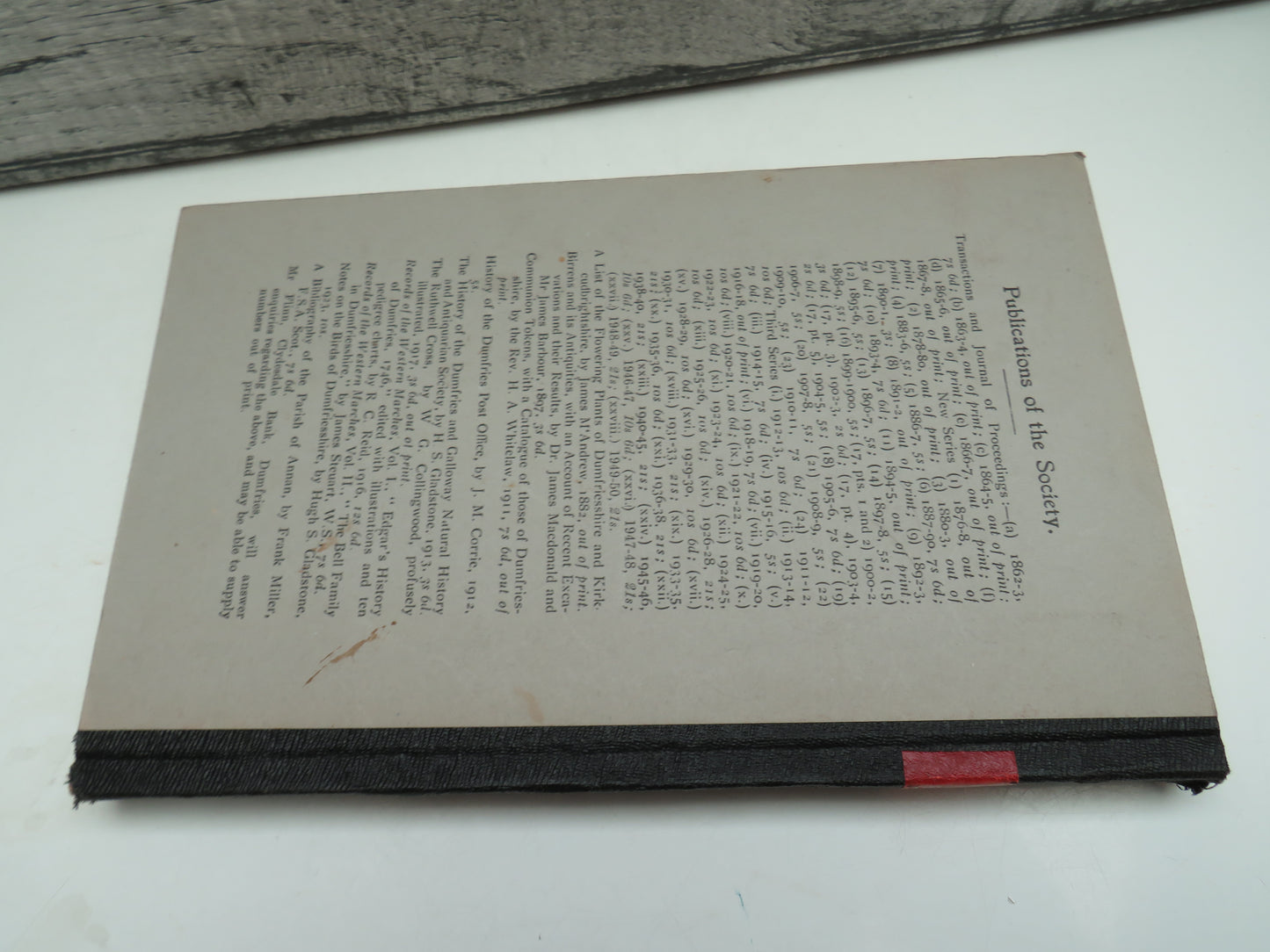 Dumfriesshire and Galloway Natural History & Antiquarian Society Transactions and Journal of Proceedings 1950-51