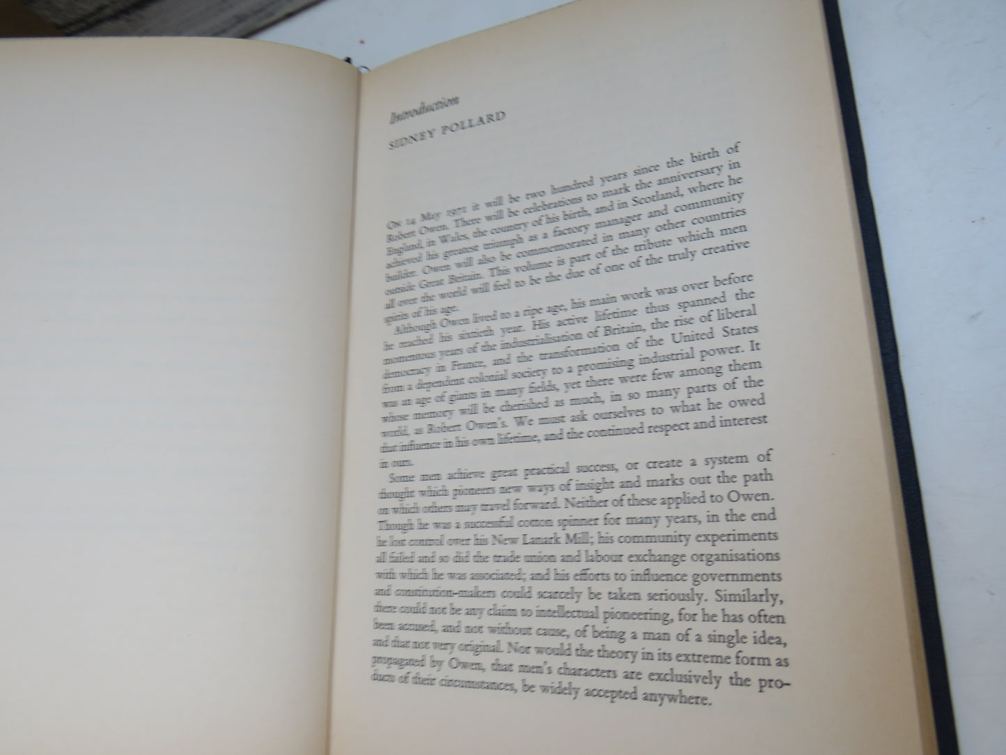 Robert Owen Prophet of the Poor Essays In Honour of the Two Hundredth Anniversary of His Birth Edited By Sidney Pollard and John Salt 1971