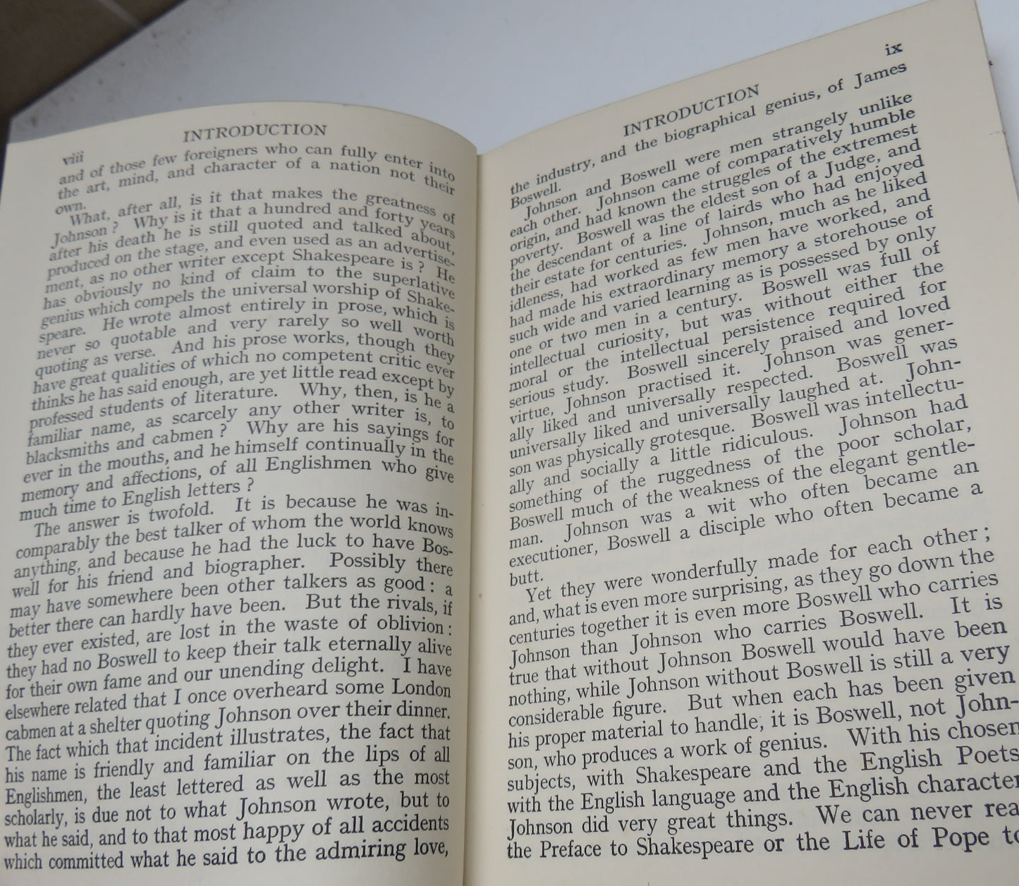 A Shorter Boswell Edited With Intro By John Bailey 1934