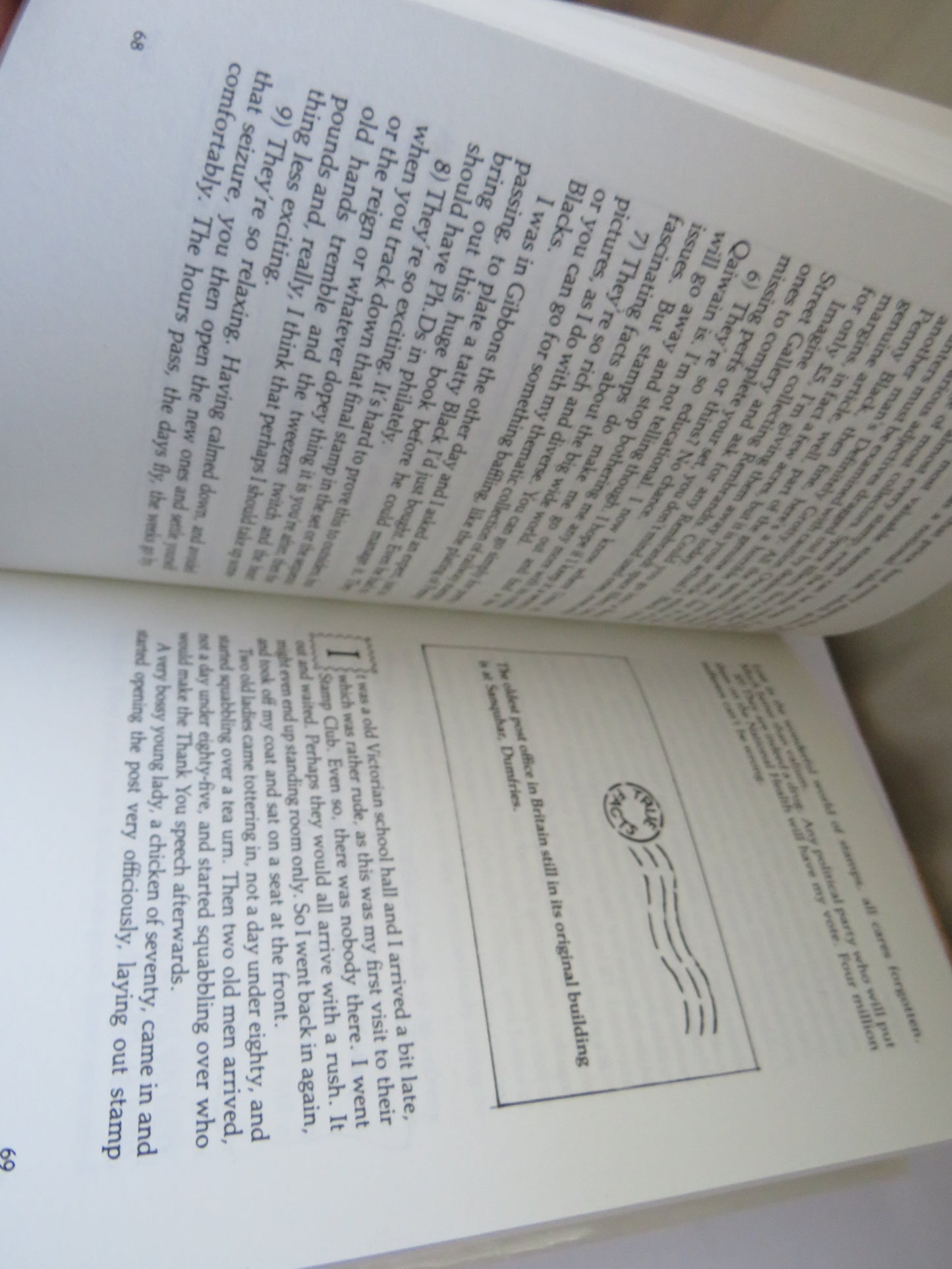 Vintage Book of 'the joy of stamps by hunter davies with cartoons by gordon stowell 1983'