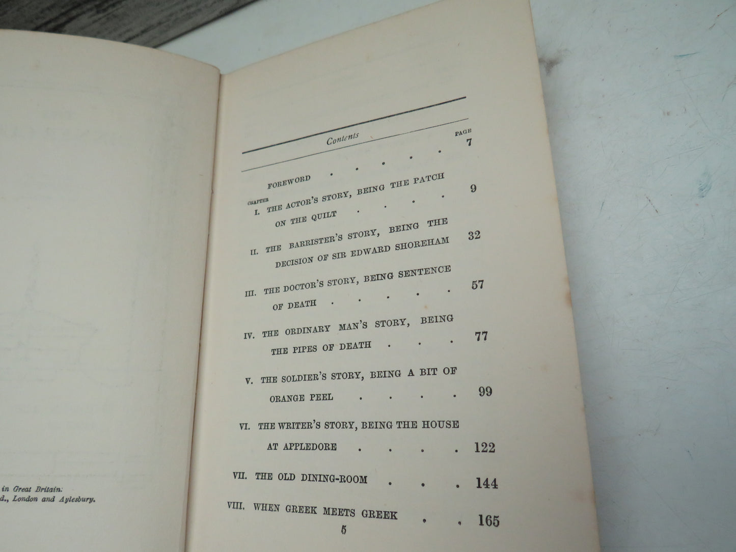 The Dinner Club Stories By "Sapper" (H.C. McNeile)