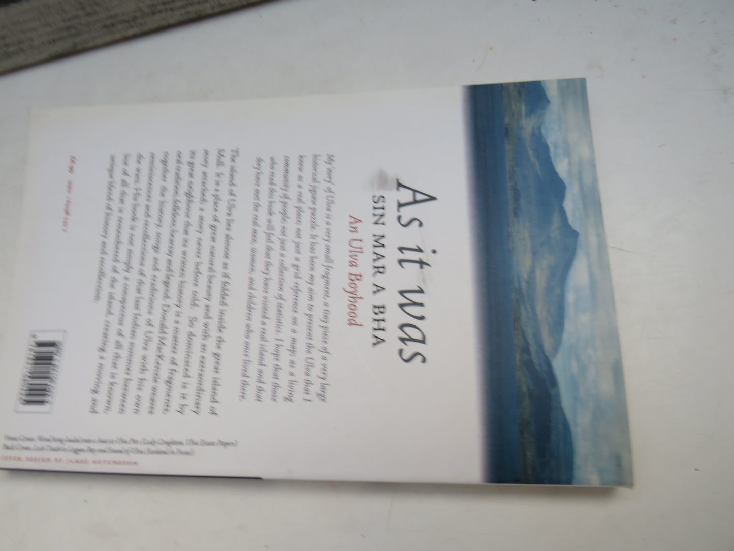 As It Was Sin Mar a Bha An Ulva Boyhood By Donald W. Mackenzie 2000