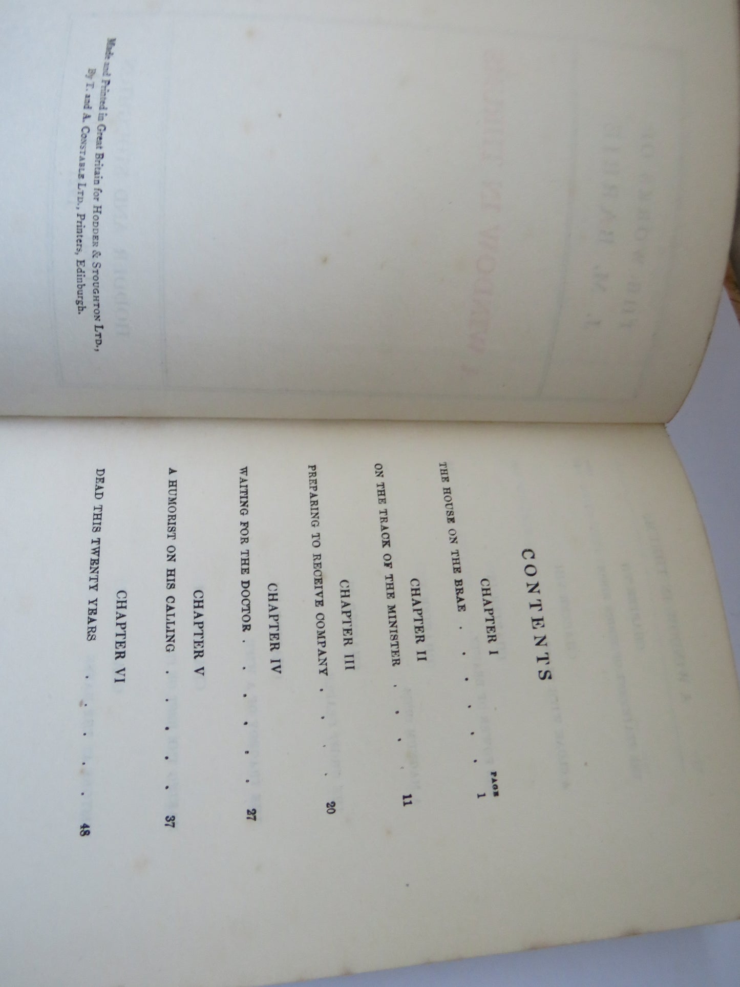 The Works of J.M. Barrie A Window In Thrums 1927