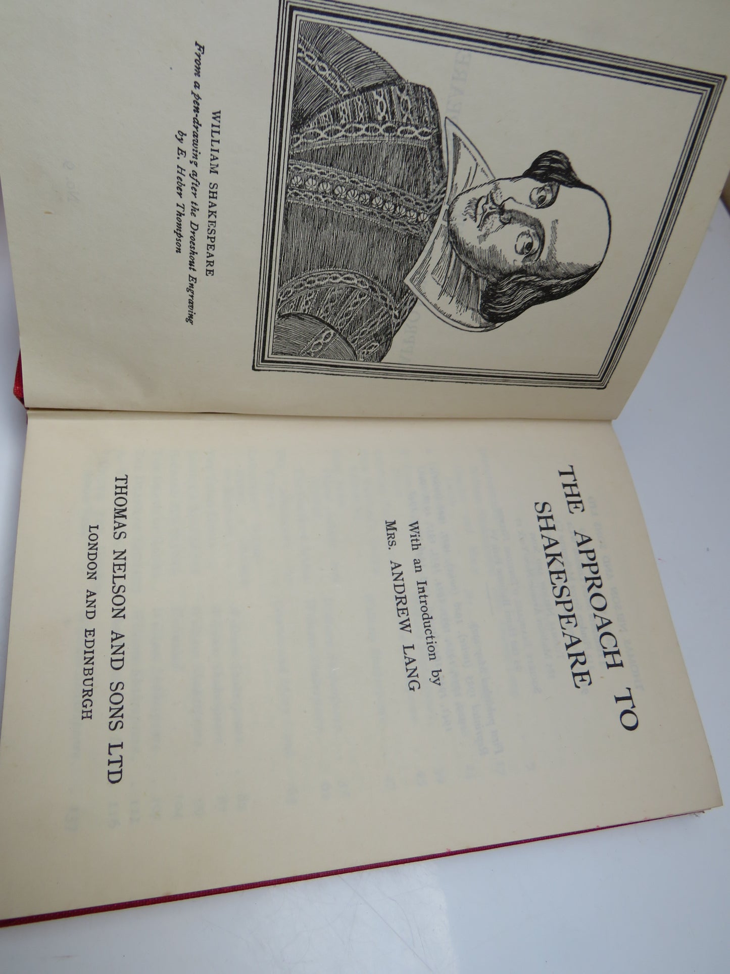 The Approach to Shakespeare, with an Introduction by Mrs. Andrew Lang, 1948