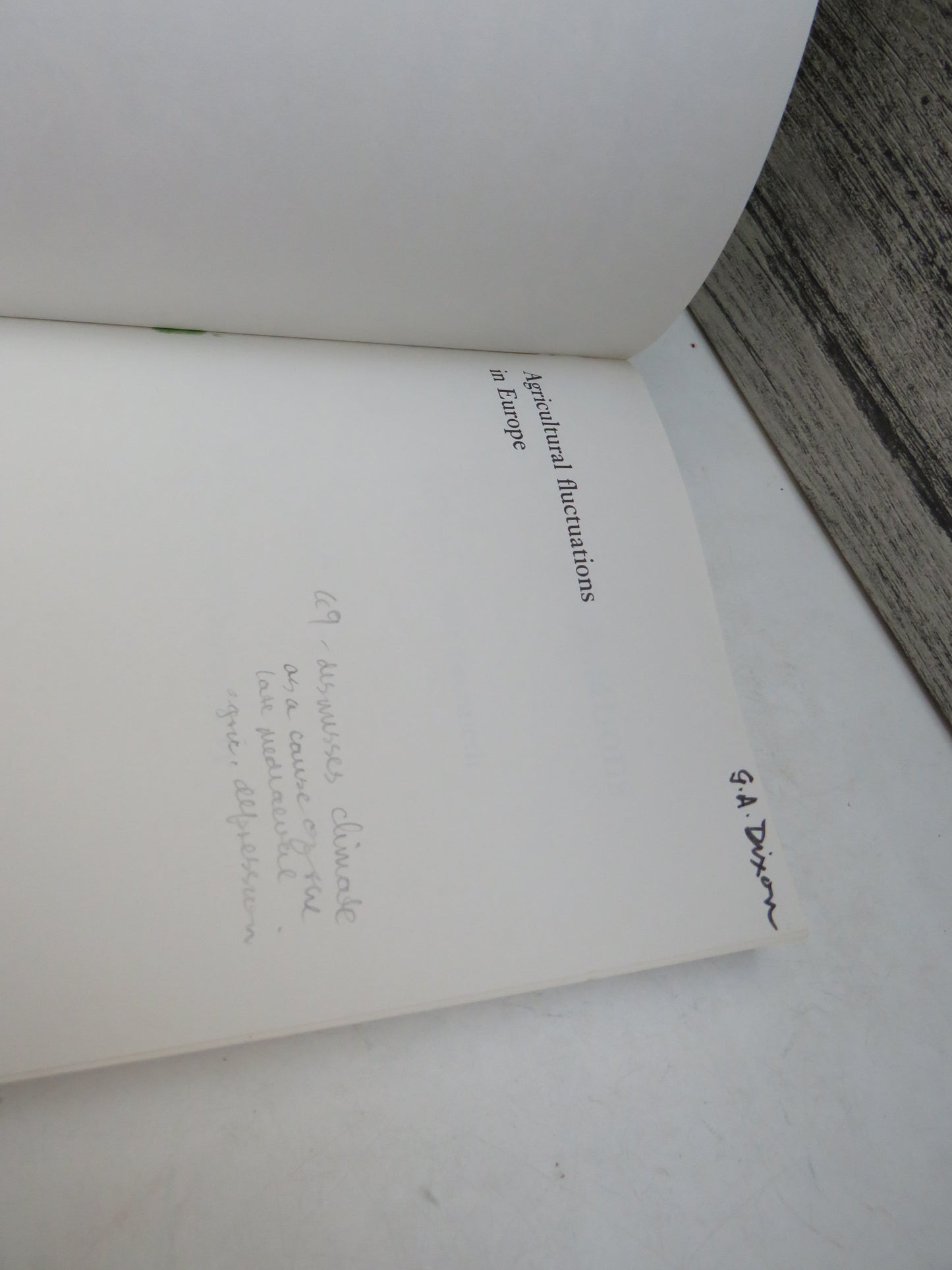 Agricultural Fluctuations In Europe From The Thirteenth To The Twentieth Centuries By Wilhelm Abel Translated By Olive Ordish 1986