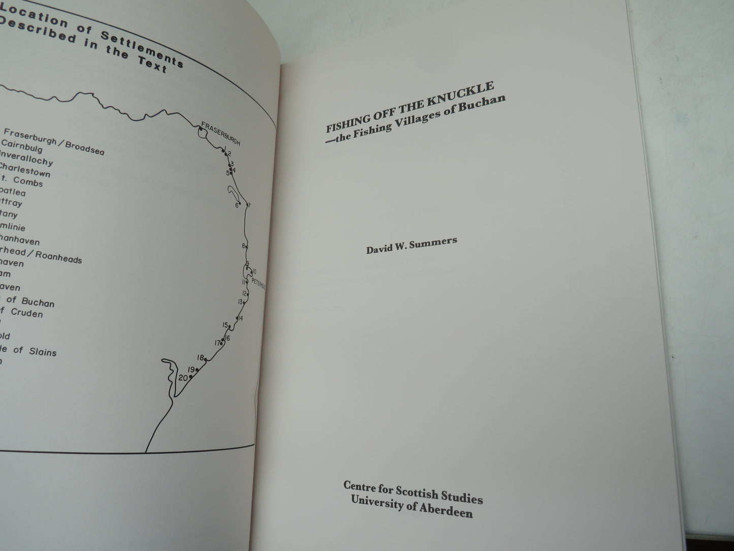 Fishing Off The Knuckle The Fishing Villages of Buchan By David W. Summers 1988