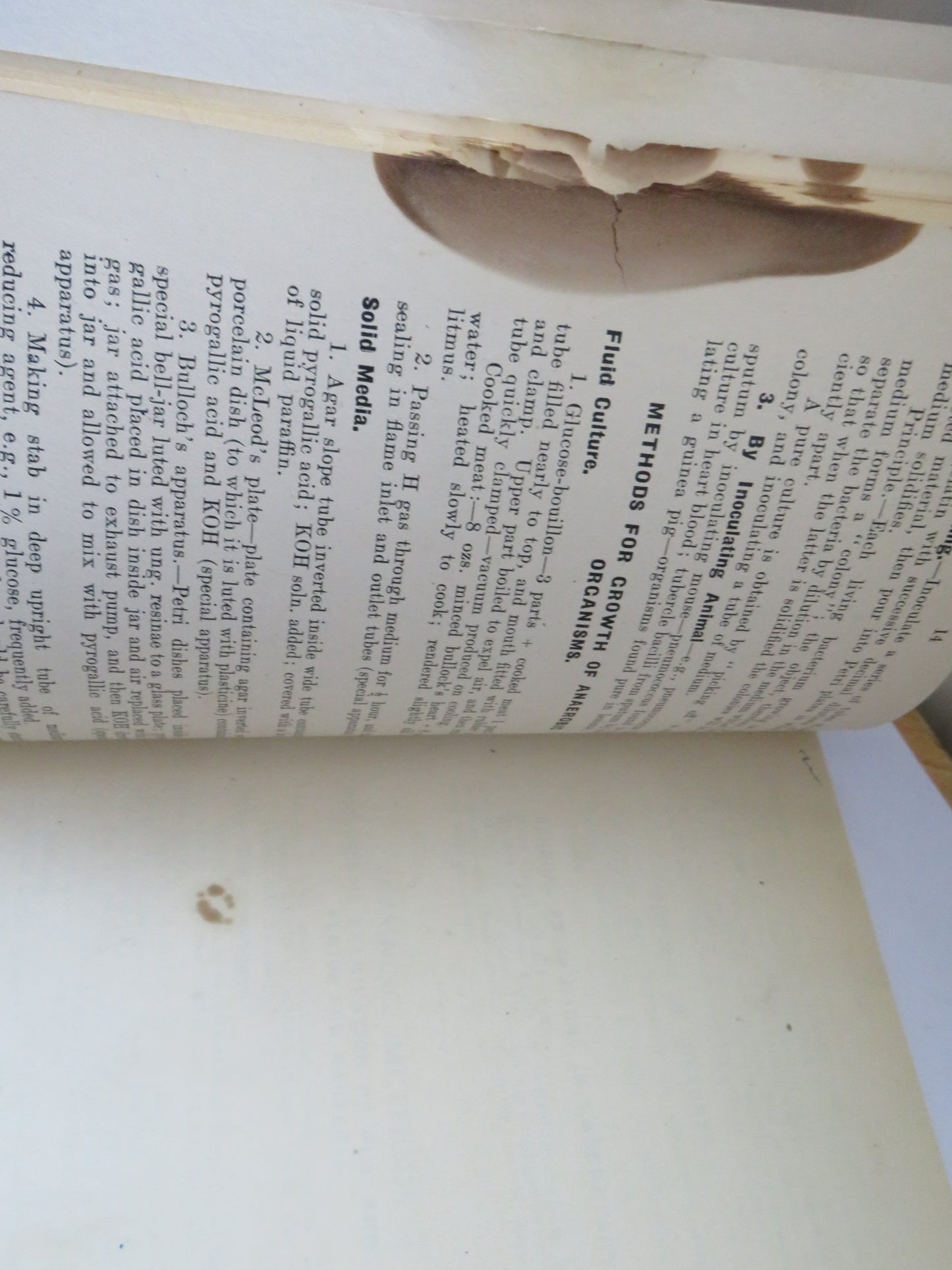 Vintage Book of 'bacteriological methods notes on bacteriological laboratory work'