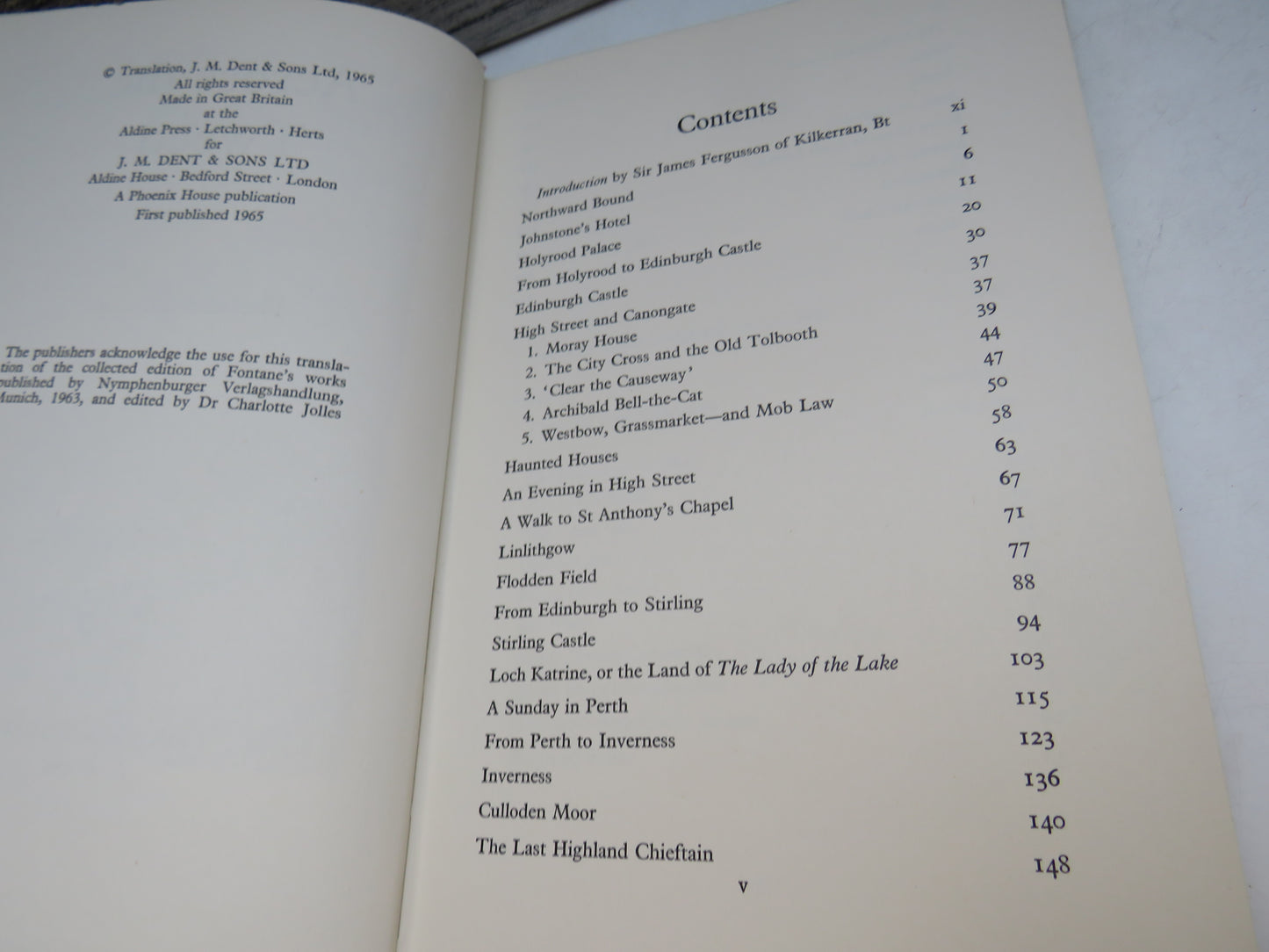 Across The Tweed A Tour of Mid-Victorian Scotland By Theodor Fontane 1965