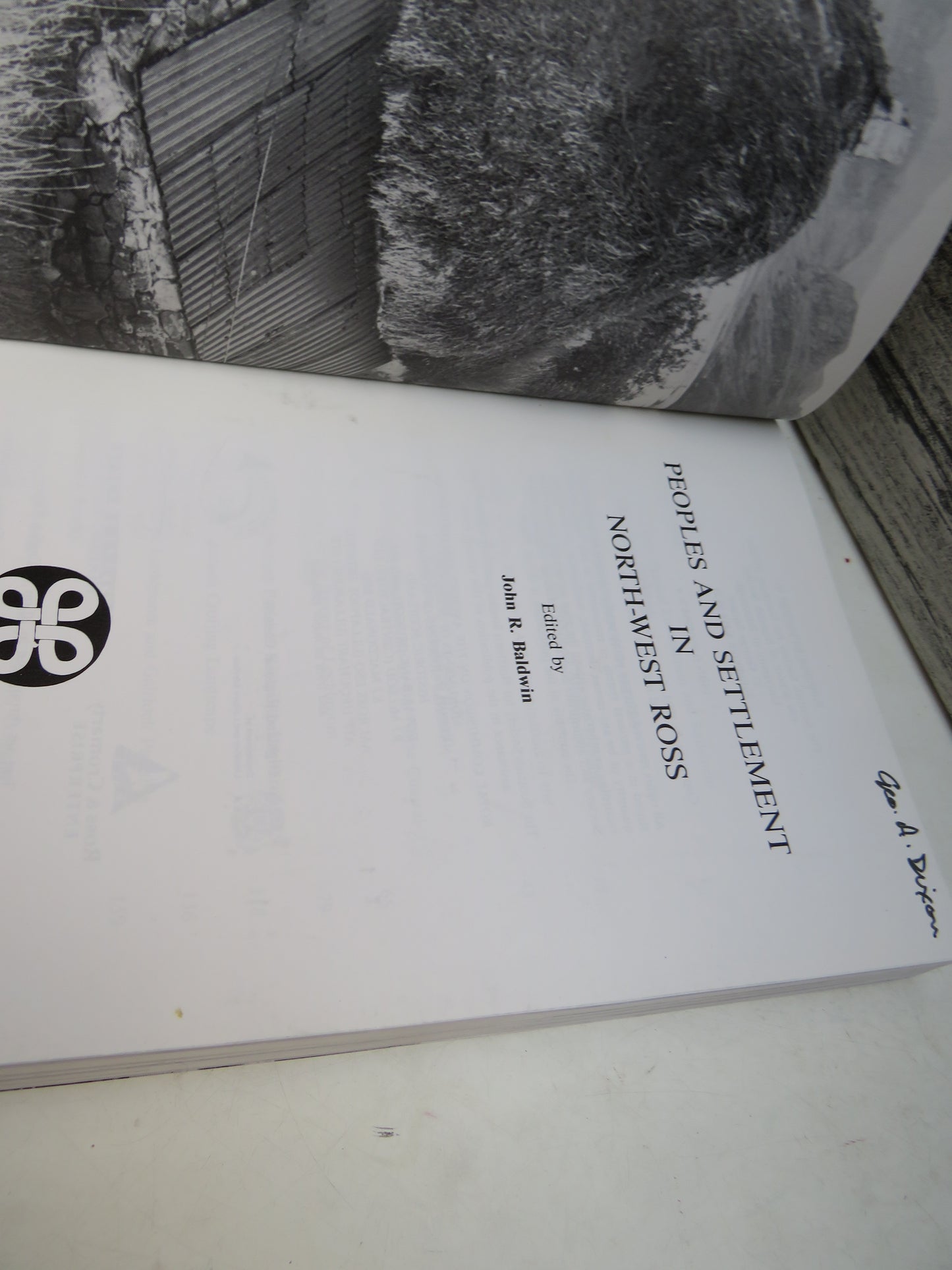 Peoples & Settlement In North-West Ross Edited By J. R. Baldwin