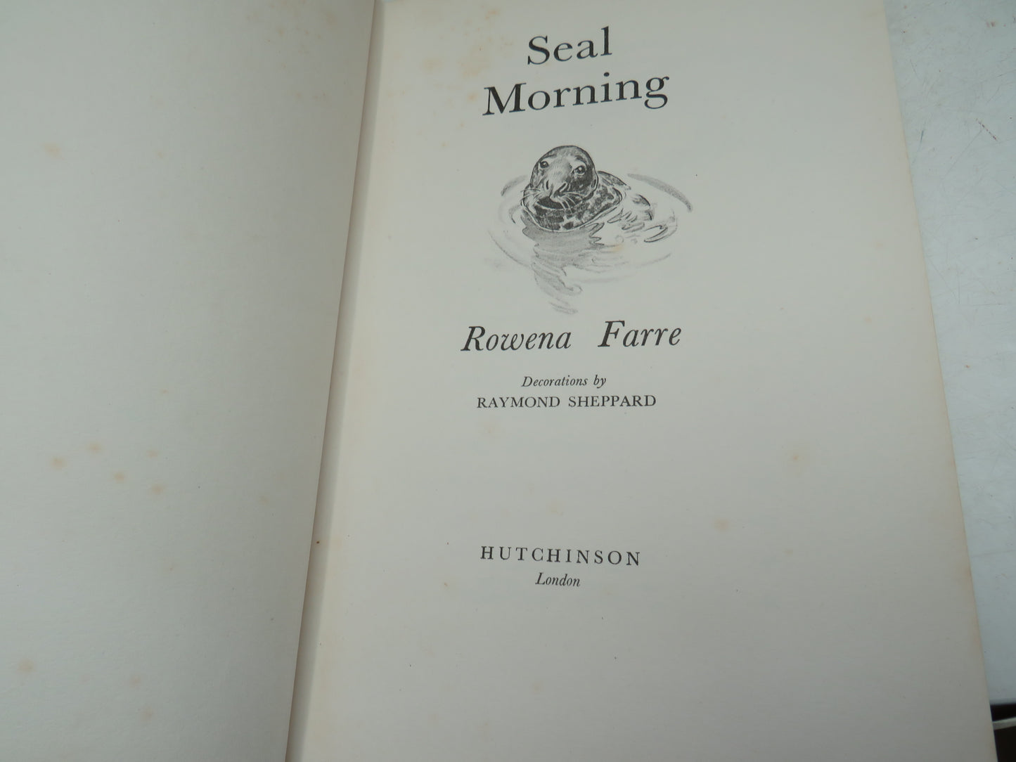Seal Morning By Rowena Farre 1957