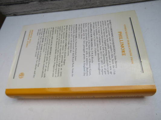 Early Nurserymen With Reprints of Documents and Lists By John Harvey 1974