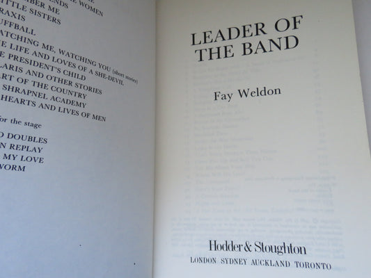 Leader of The Band By Fay Weldon 1988 Uncorrected Book Proof