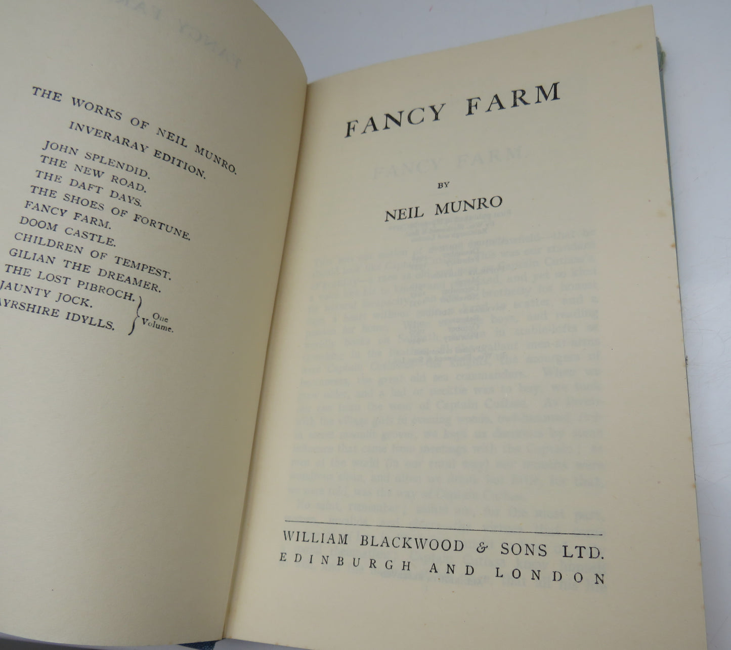 Fancy Farm By Neil Munro 1949