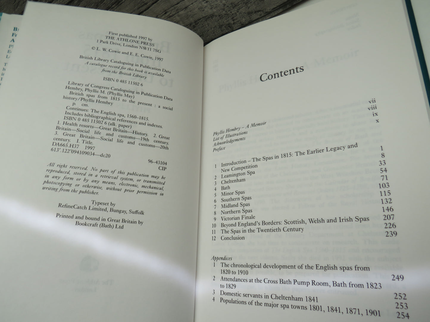 British Spas From 1815 To The Present A Social History By Phyllis Hembry 1997