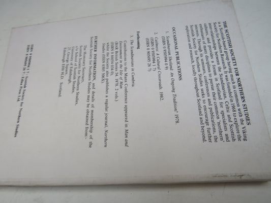 Caithness A Cultural Crossroads Edited by John R. Baldwin 1982