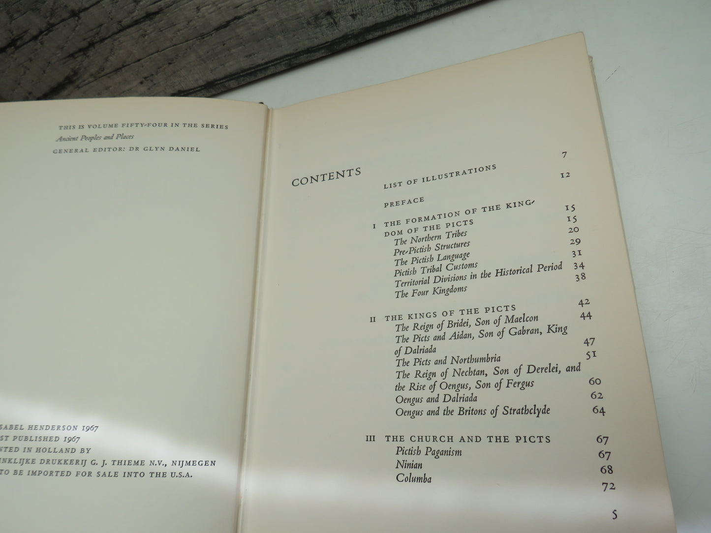 Ancient People and Places The Picts By Isabel Henderson 1967