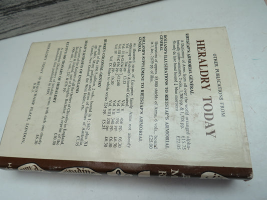 Elvin's Handbook of Mottoes Revised With Supplement and Index By R. Pinches 1971