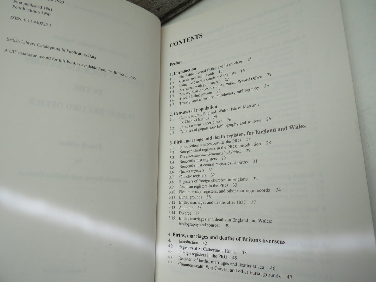 Tracing Your Ancestors In The Public Record Office Fourth Edition By Amanda Bevan and Andrea Duncan