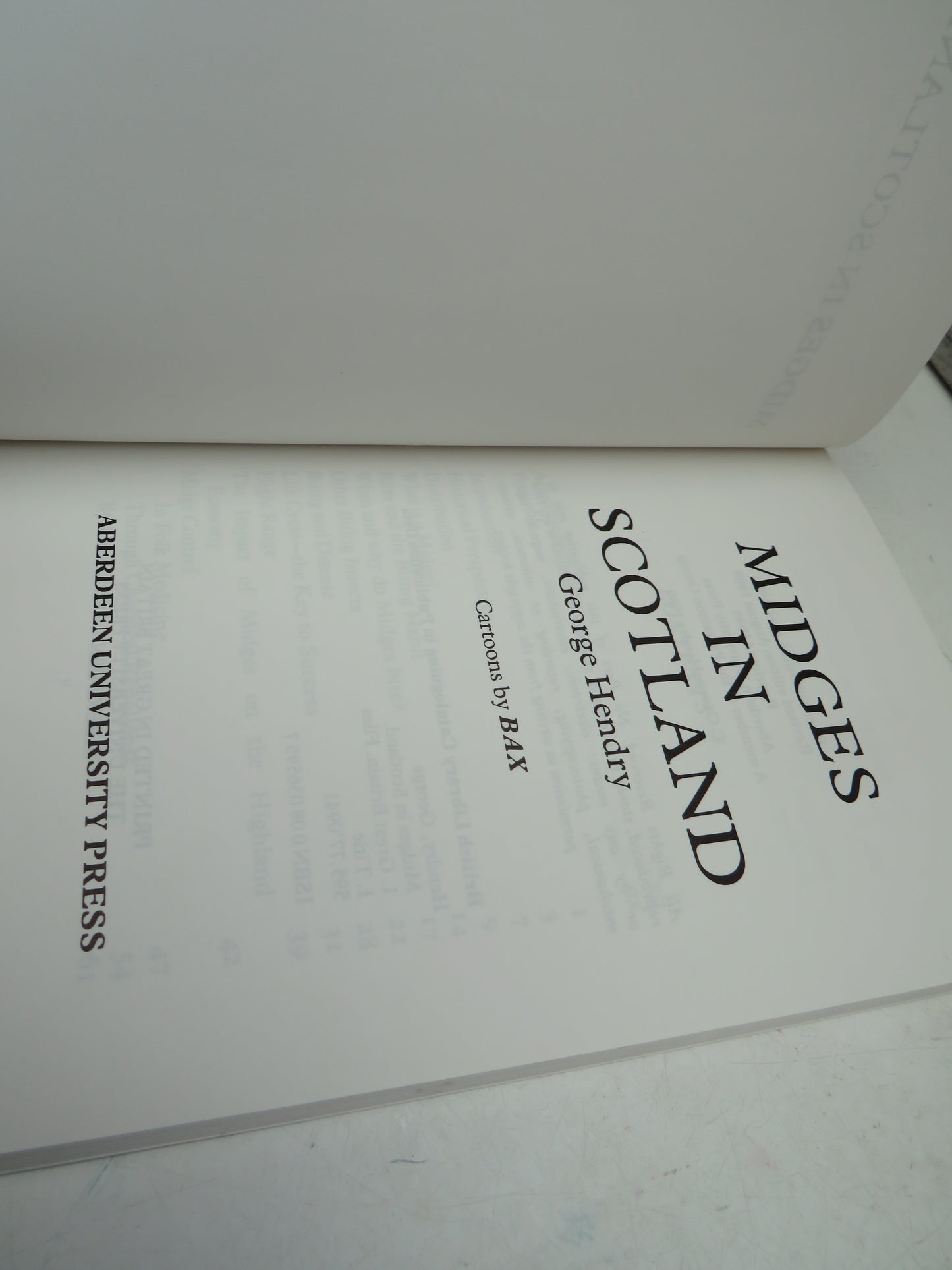 Midges In Scotland By George Hendry Cartoons By Bax 1990