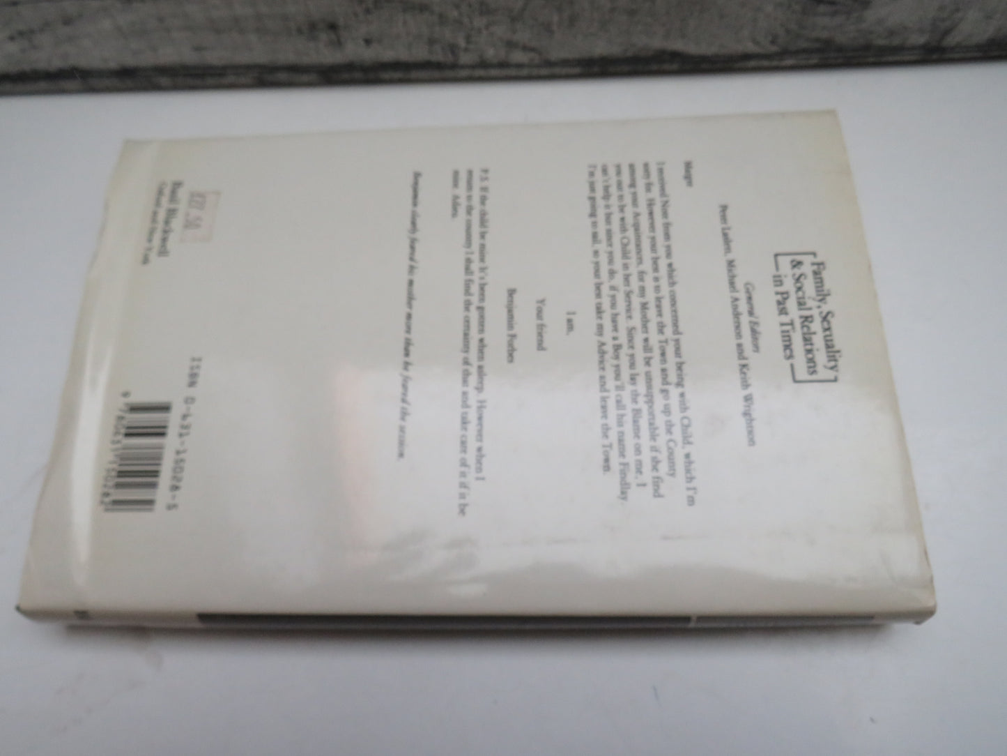 Sexuality and Social Control Scotland 1660-1780 By Rosalind Mitchison and Leah Leneman 1989