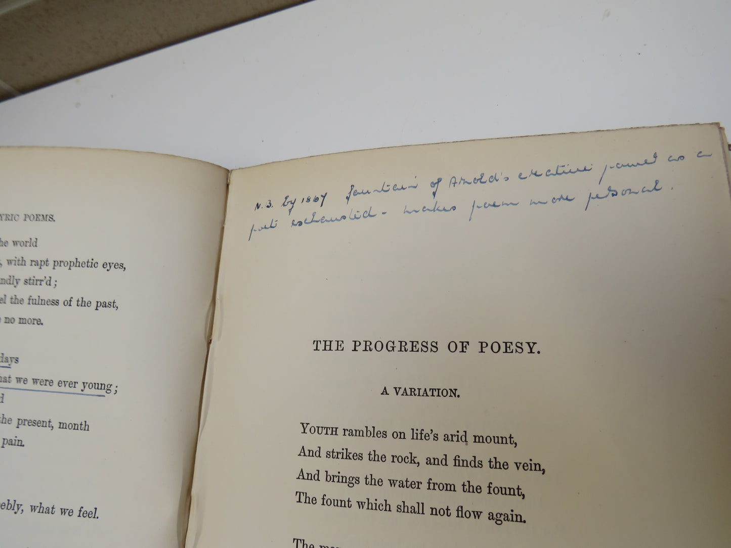 Poems By Matthew Arnold Lyric and Elegiac Poems 1888